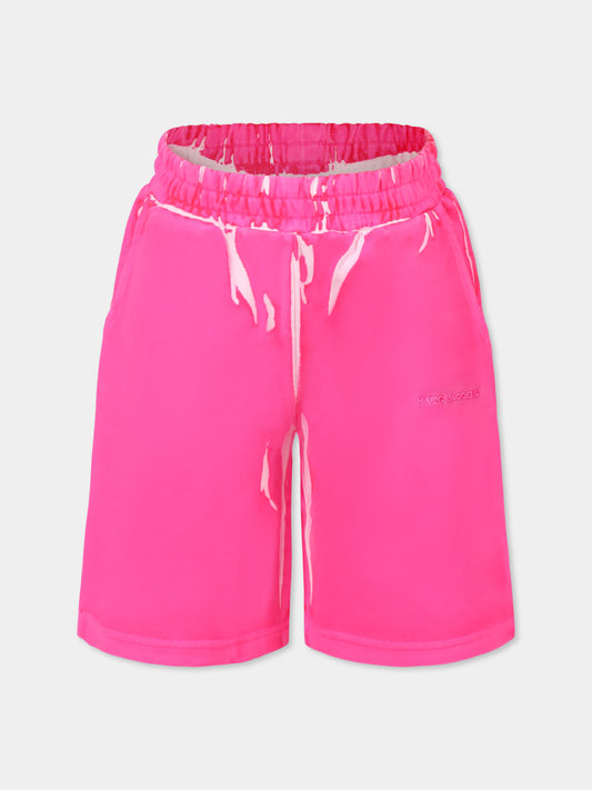 Pantaloni fucsia per bambina con logo,Marc Jacobs,W60478 47M