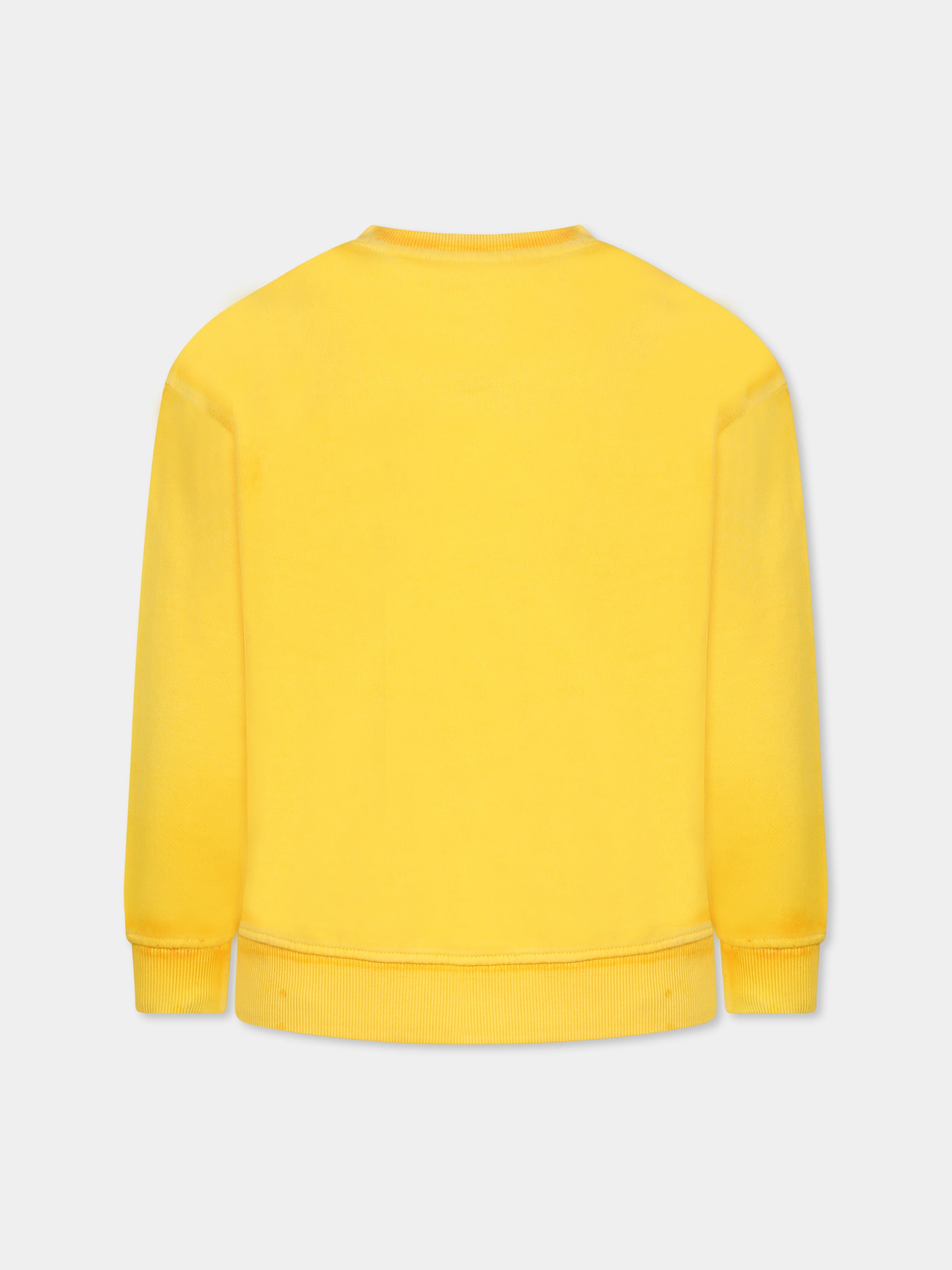 Felpa gialla per bambini con logo,Marc Jacobs,W60435 526
