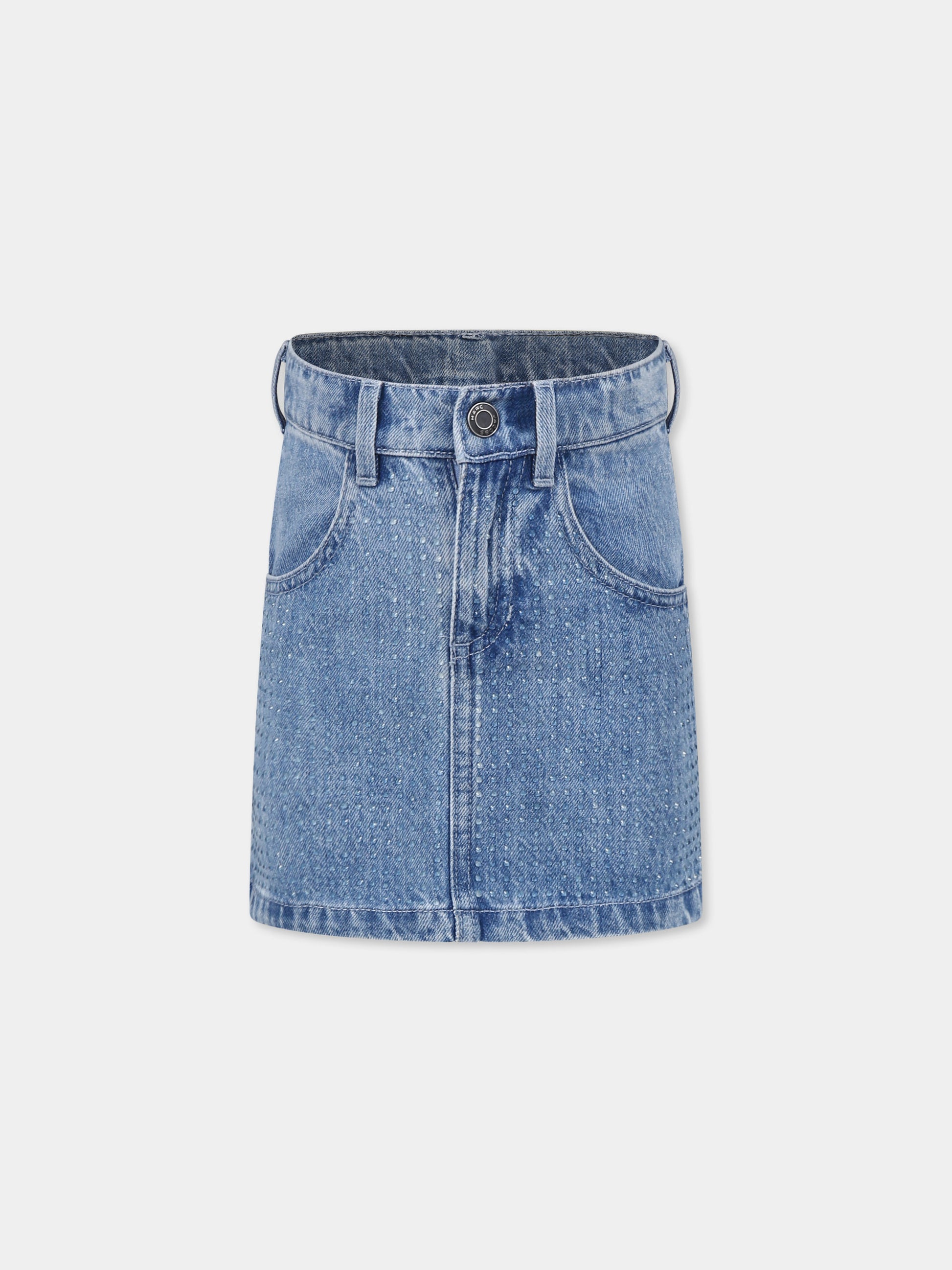 Jeans denim per bambina con strass,Marc Jacobs,W60539 Z10