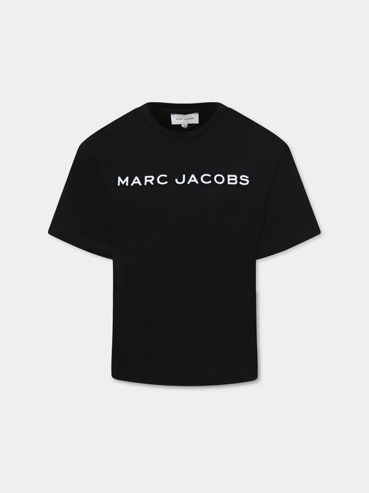 Black t-shirt for kids with logo