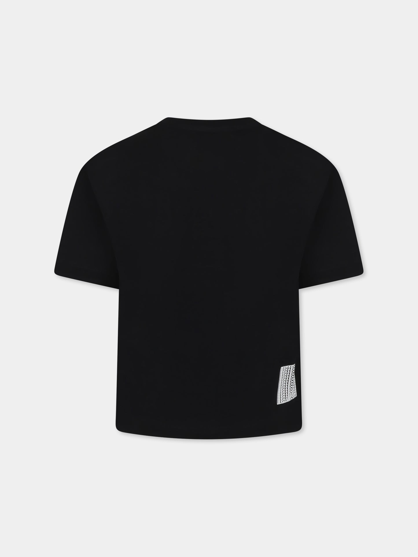Black t-shirt for kids with logo