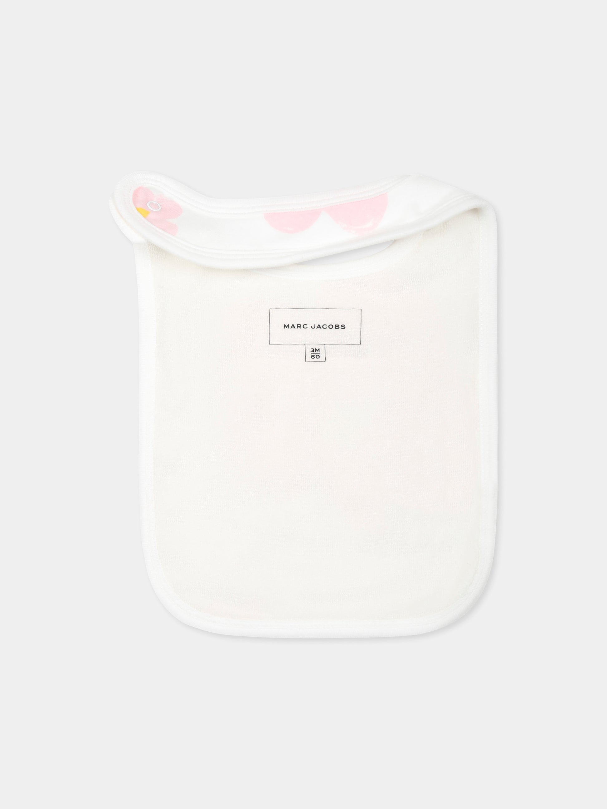 Set tutina bianco per neonata con fiori all over,Marc Jacobs,W60518 126