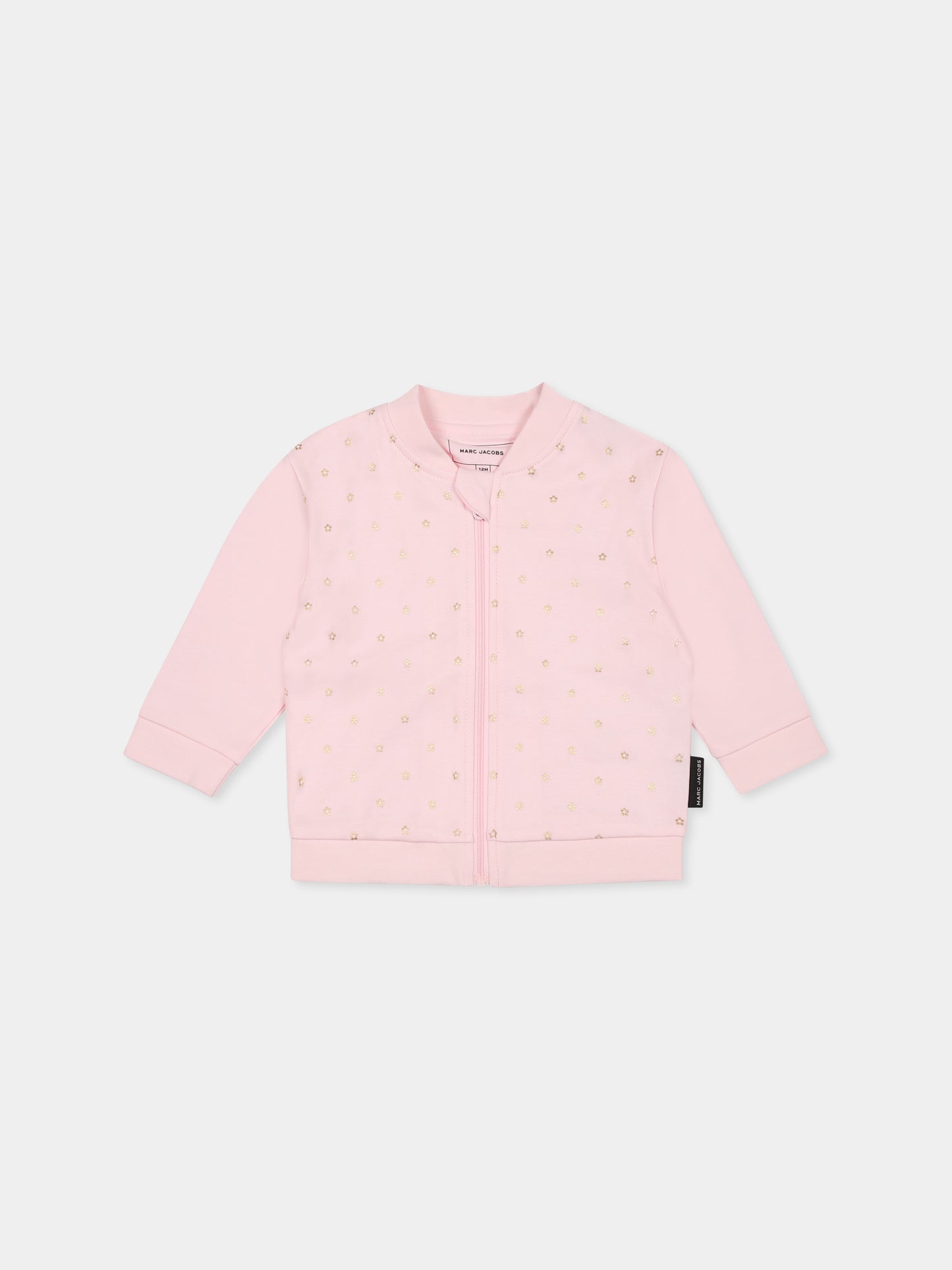 Completo rosa per neonata con fiori all over,Marc Jacobs,W60512 475