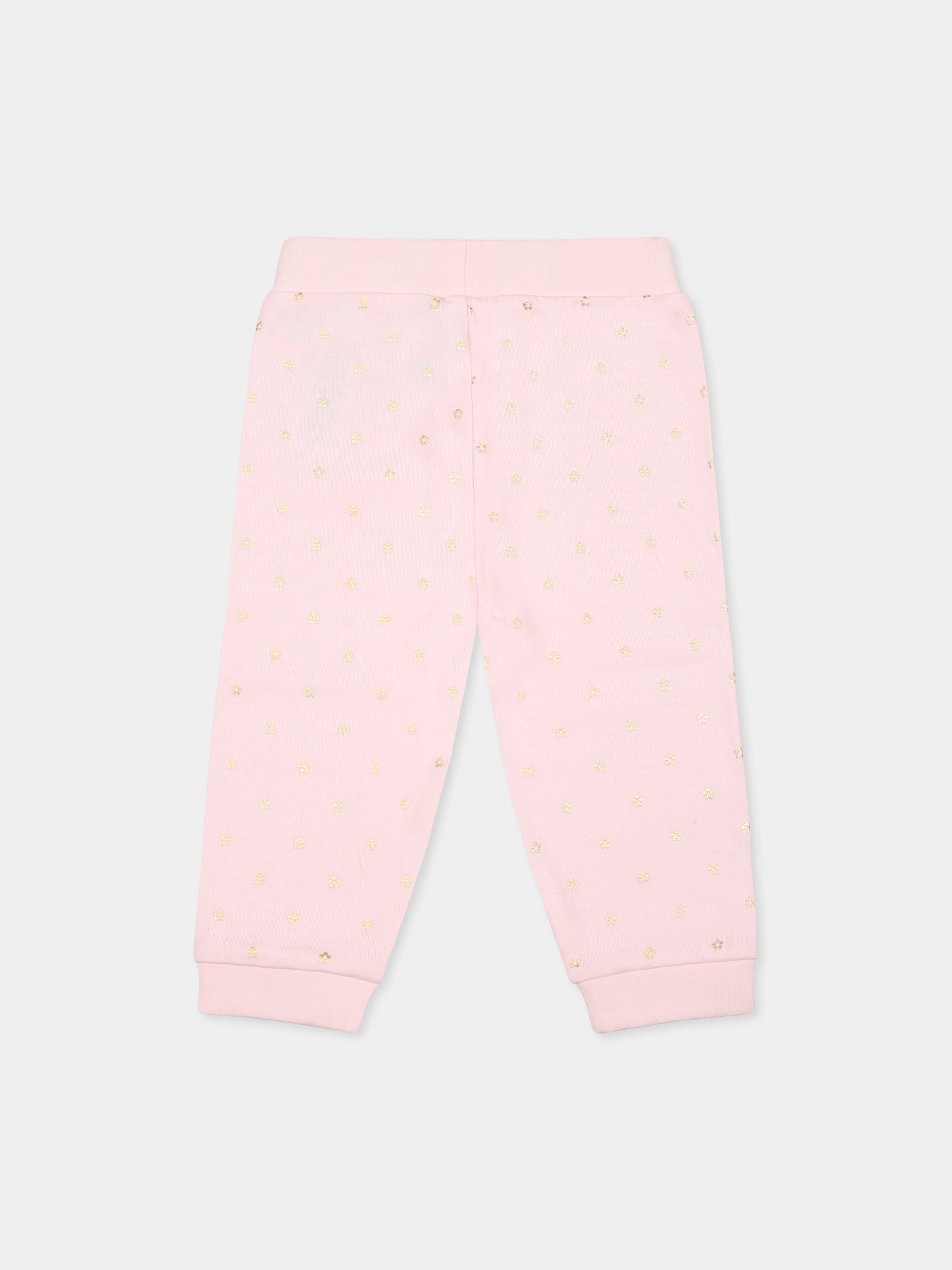 Completo rosa per neonata con fiori all over,Marc Jacobs,W60512 475