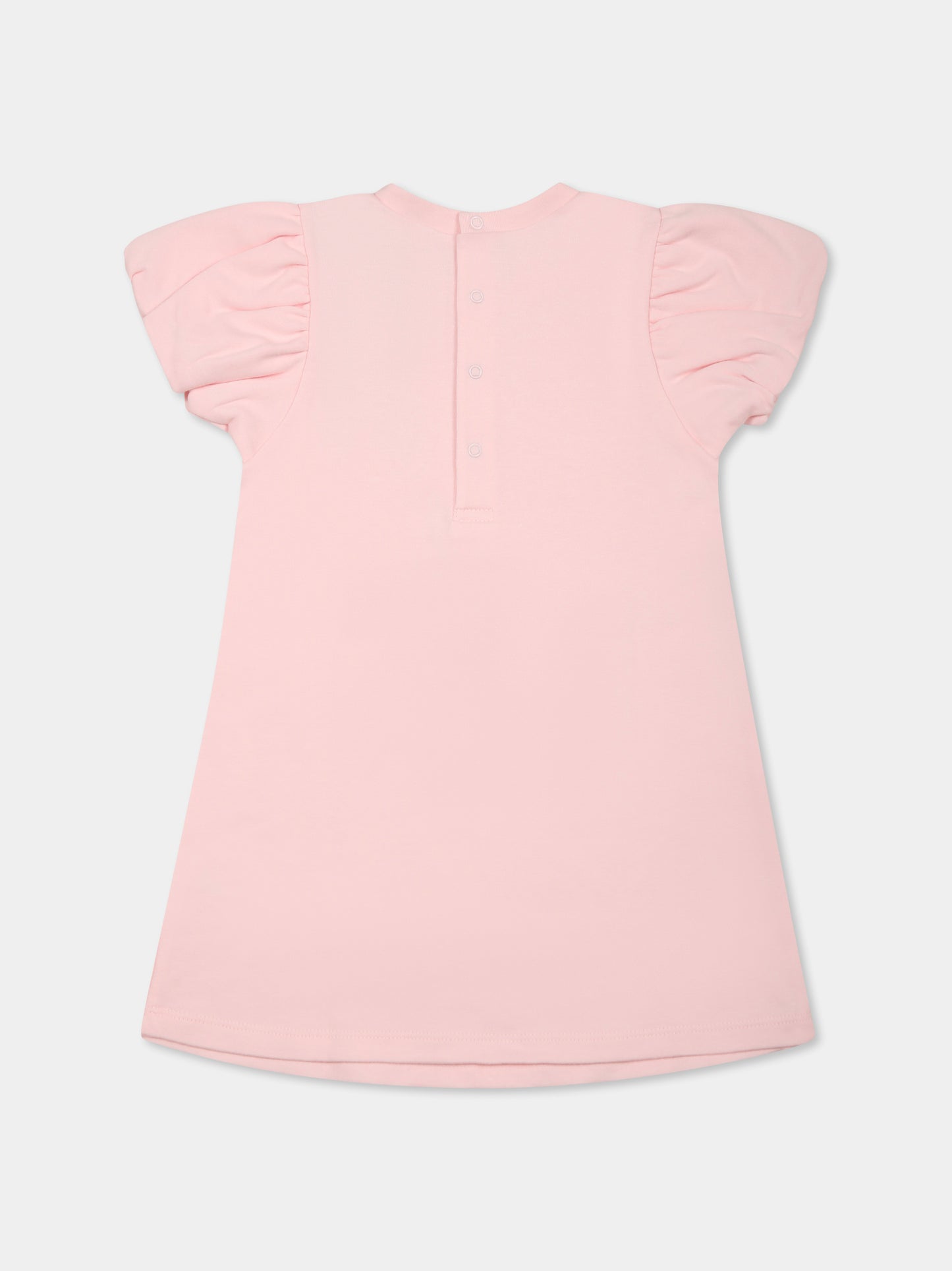 Vestito rosa per neonata con stampa borsa,Marc Jacobs,W60507 475