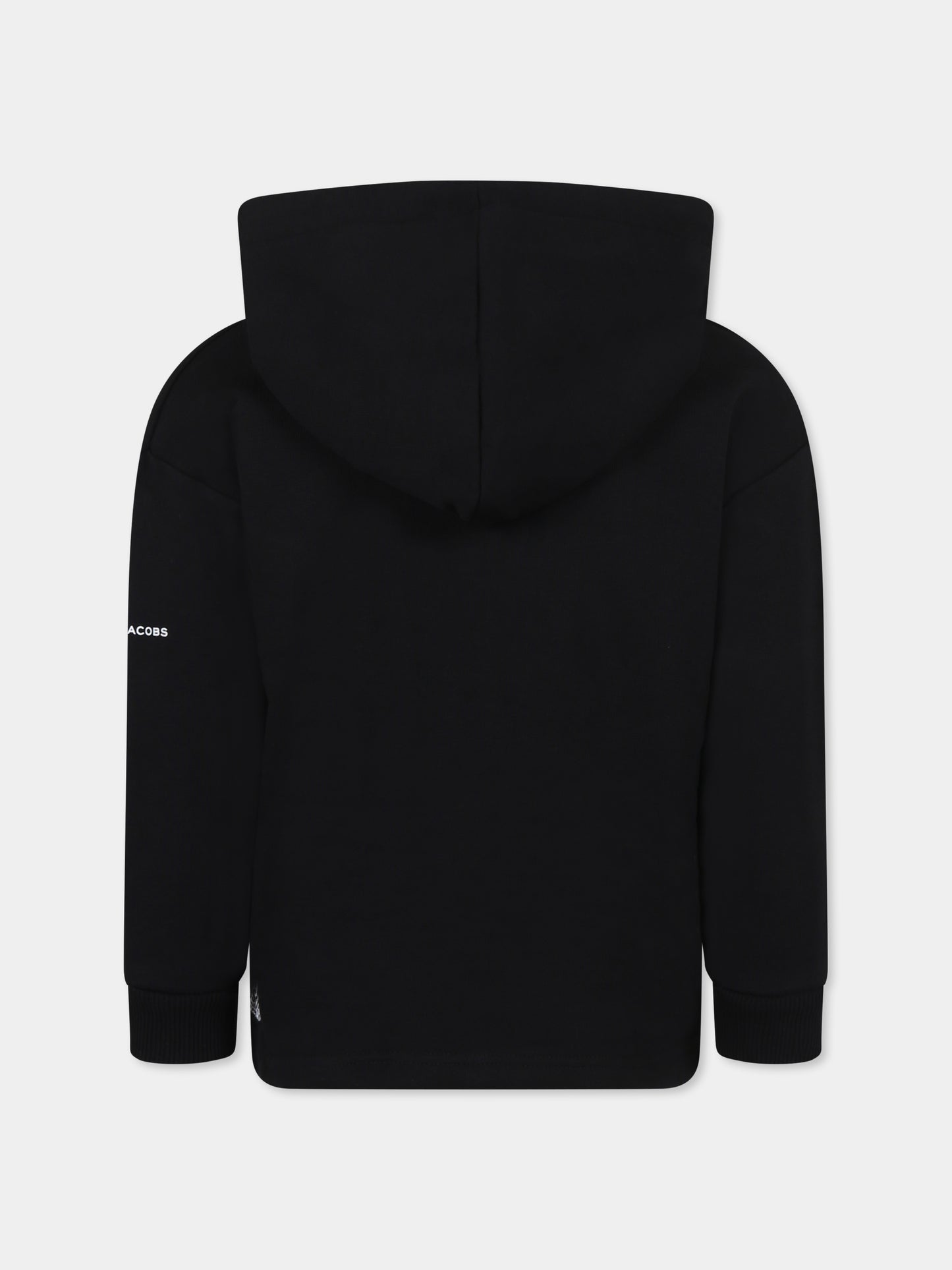 Felpa nera per bambino con logo,Marc Jacobs,W60431 09B