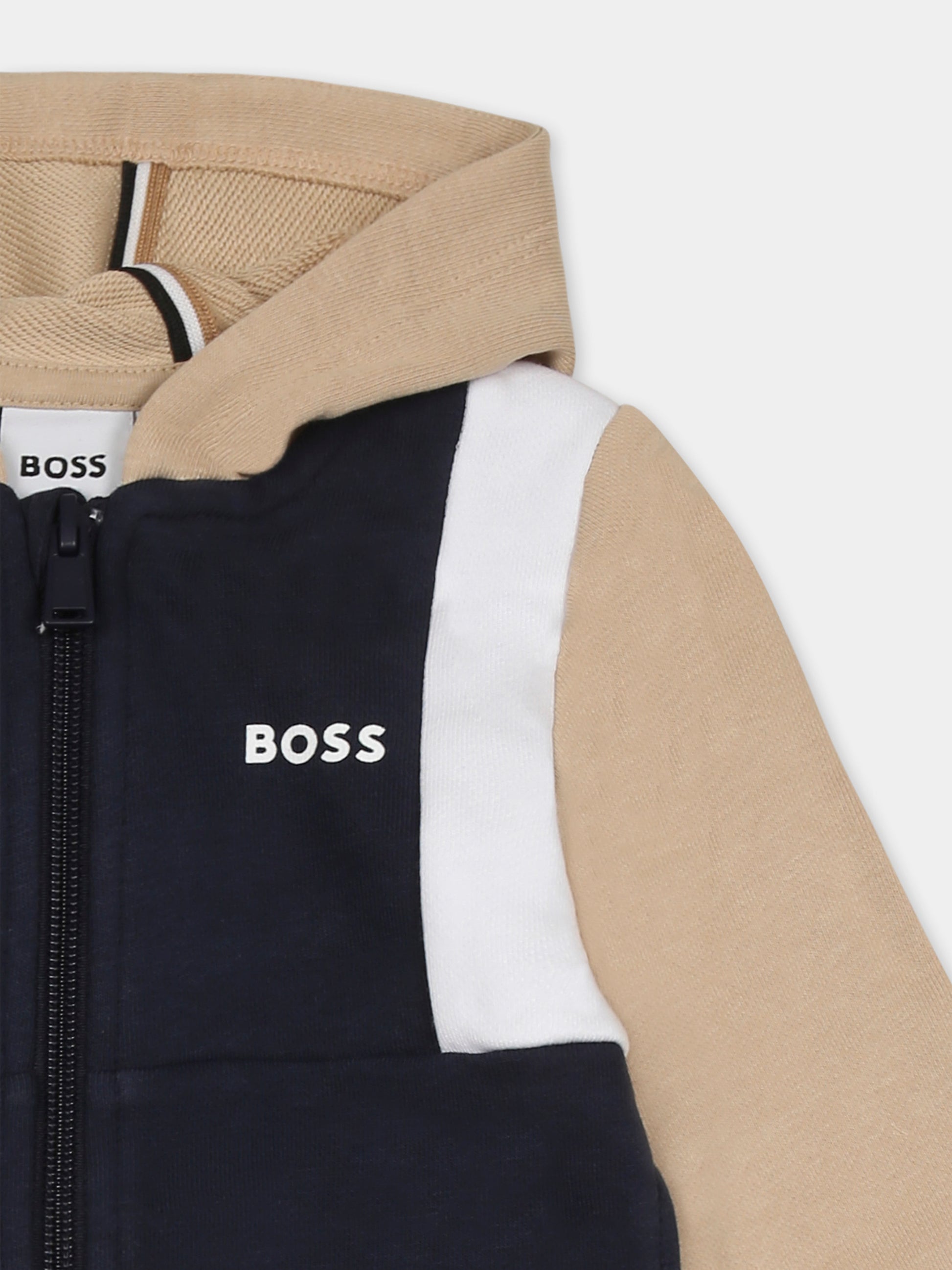 Completo blu per neonato con logo,Boss,J52129 849