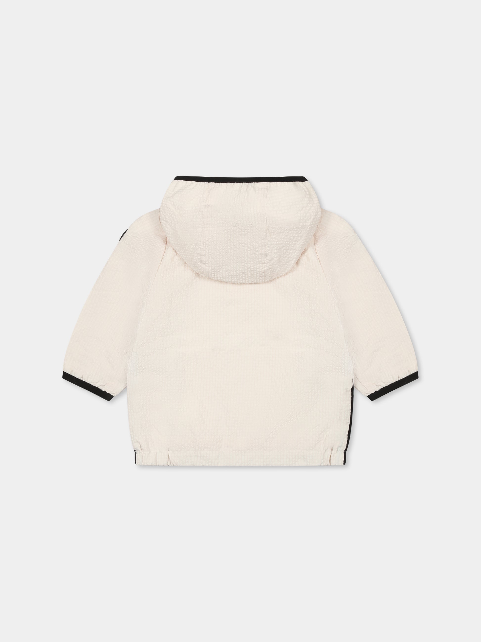 Giacca a vento beige per neonato con logo,Boss,J52123 21C