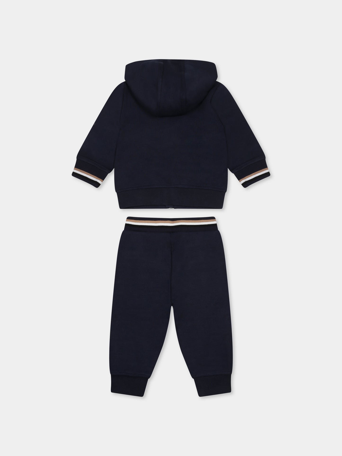 Completo blu per neonato con logo,Boss,J52126 849