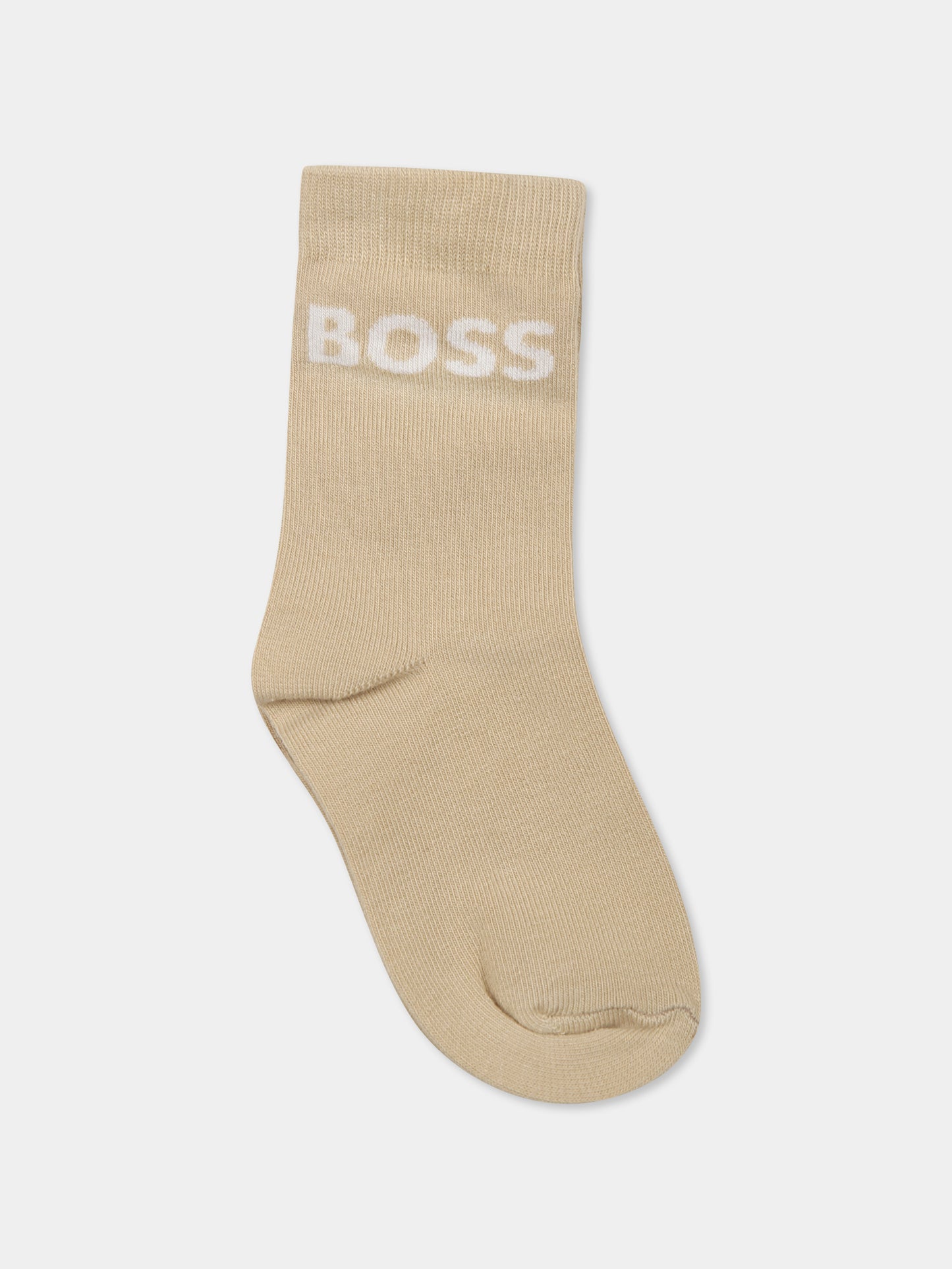 Set calzini multicolor per neonato con logo,Boss,J51745 09B