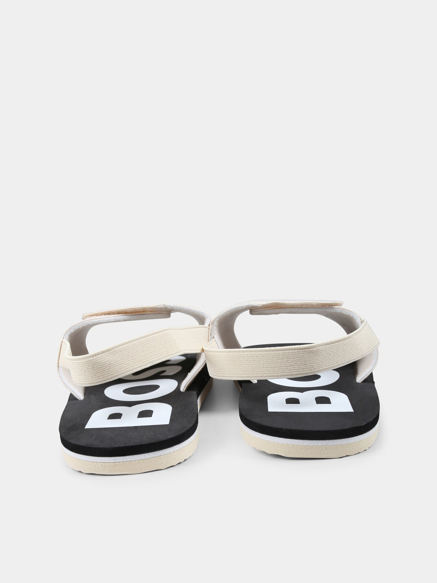 Sandali beige per bambino con logo,Boss,J52156 249