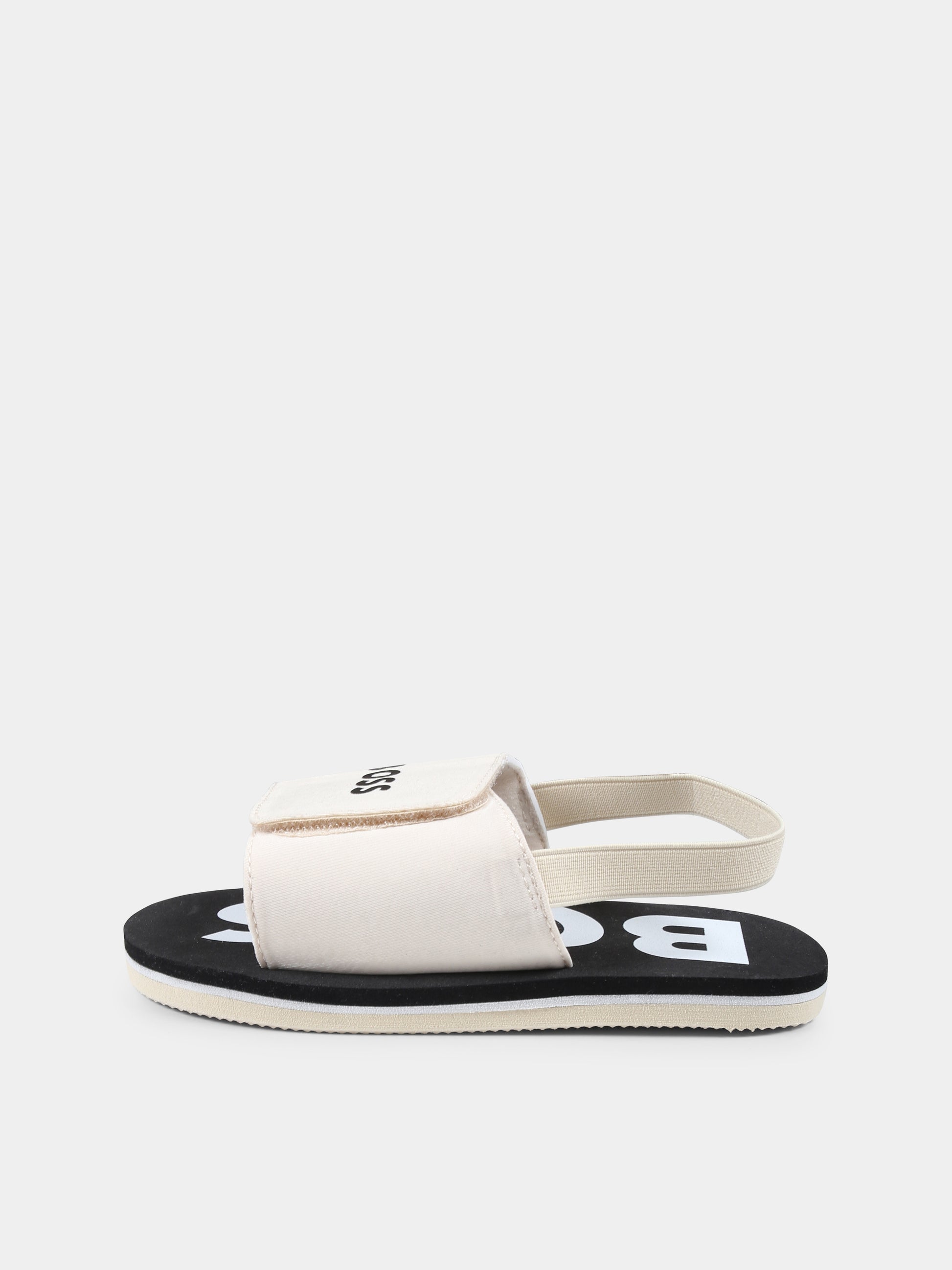 Sandali beige per bambino con logo,Boss,J52156 249