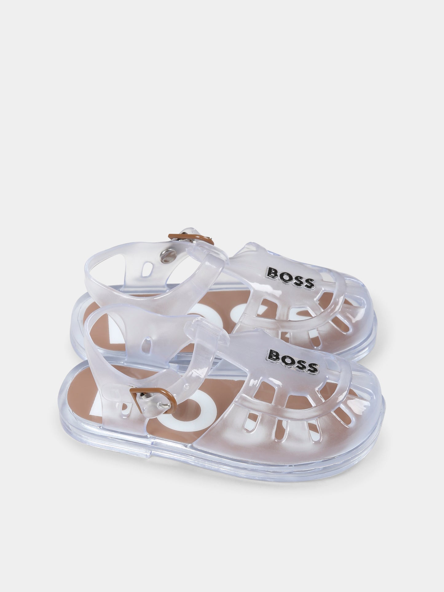 Ragnetti trasparenti per bambino con logo,Boss,J52164 Z42