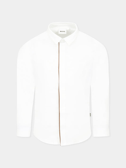 Camicia bianca pe rbambino,Boss,J52010 10P