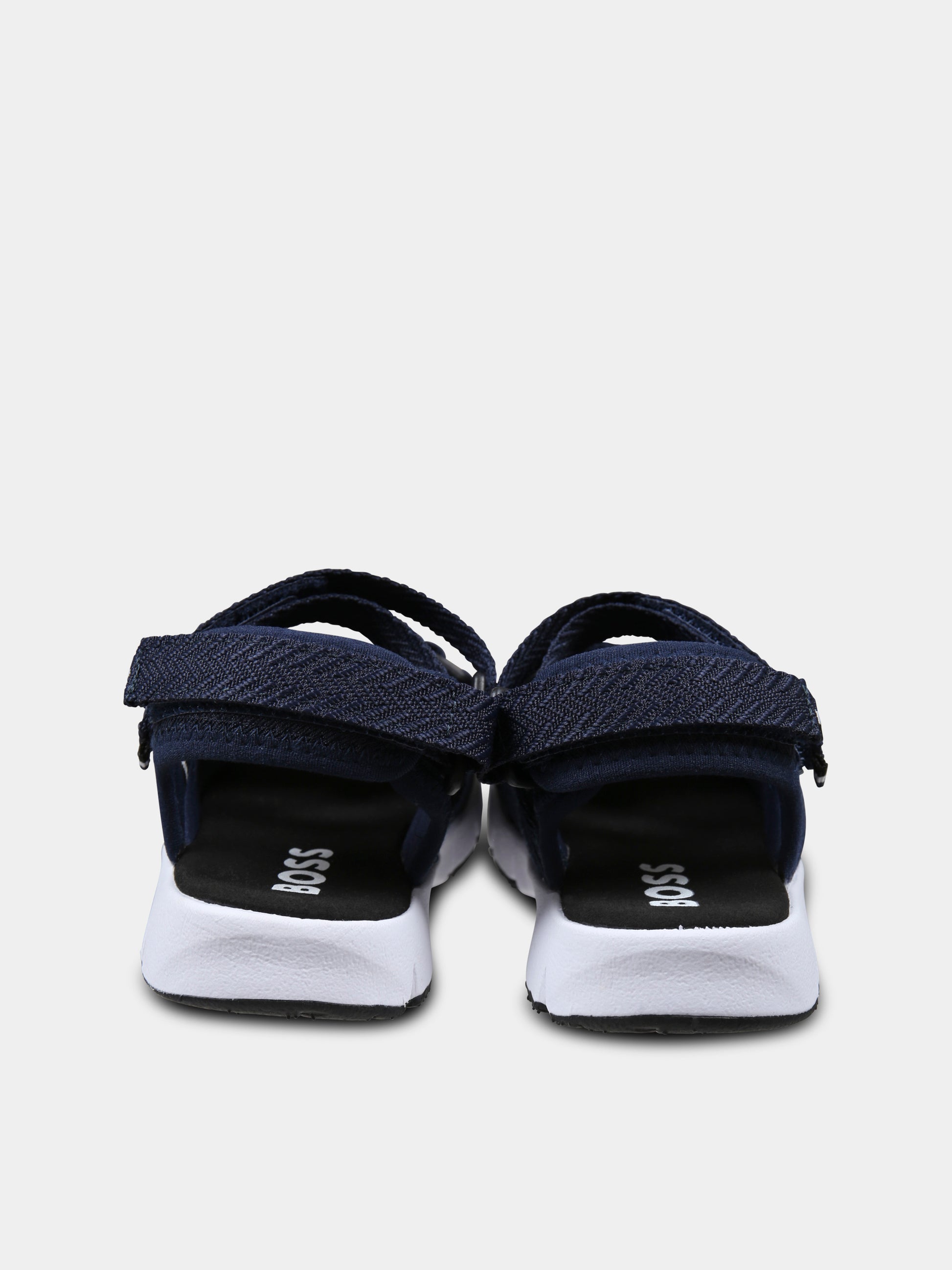 Sandali blu per bambino con logo,Boss,J51654 849