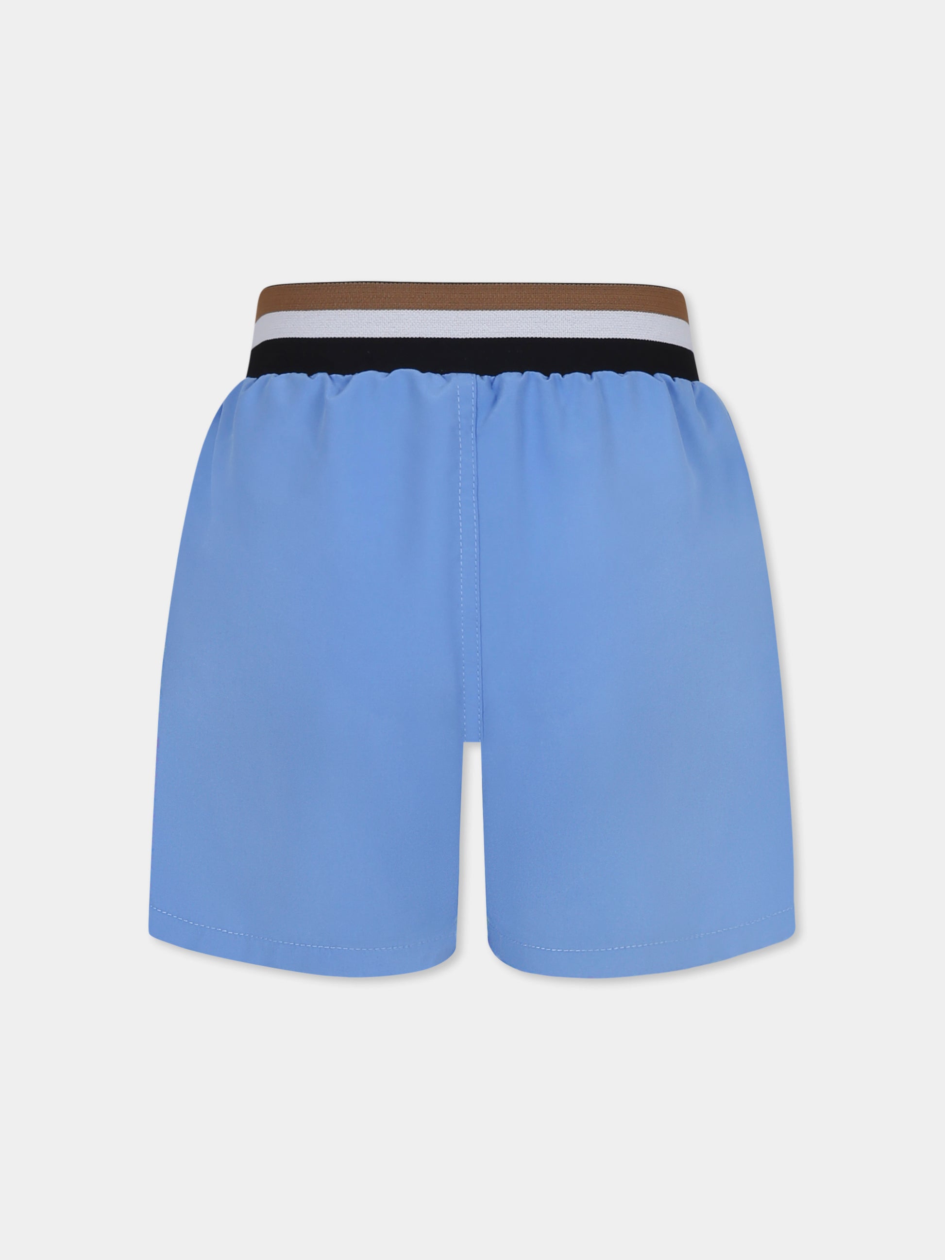 Boxer mare celeste per bambino con logo,Boss,J51969 84B