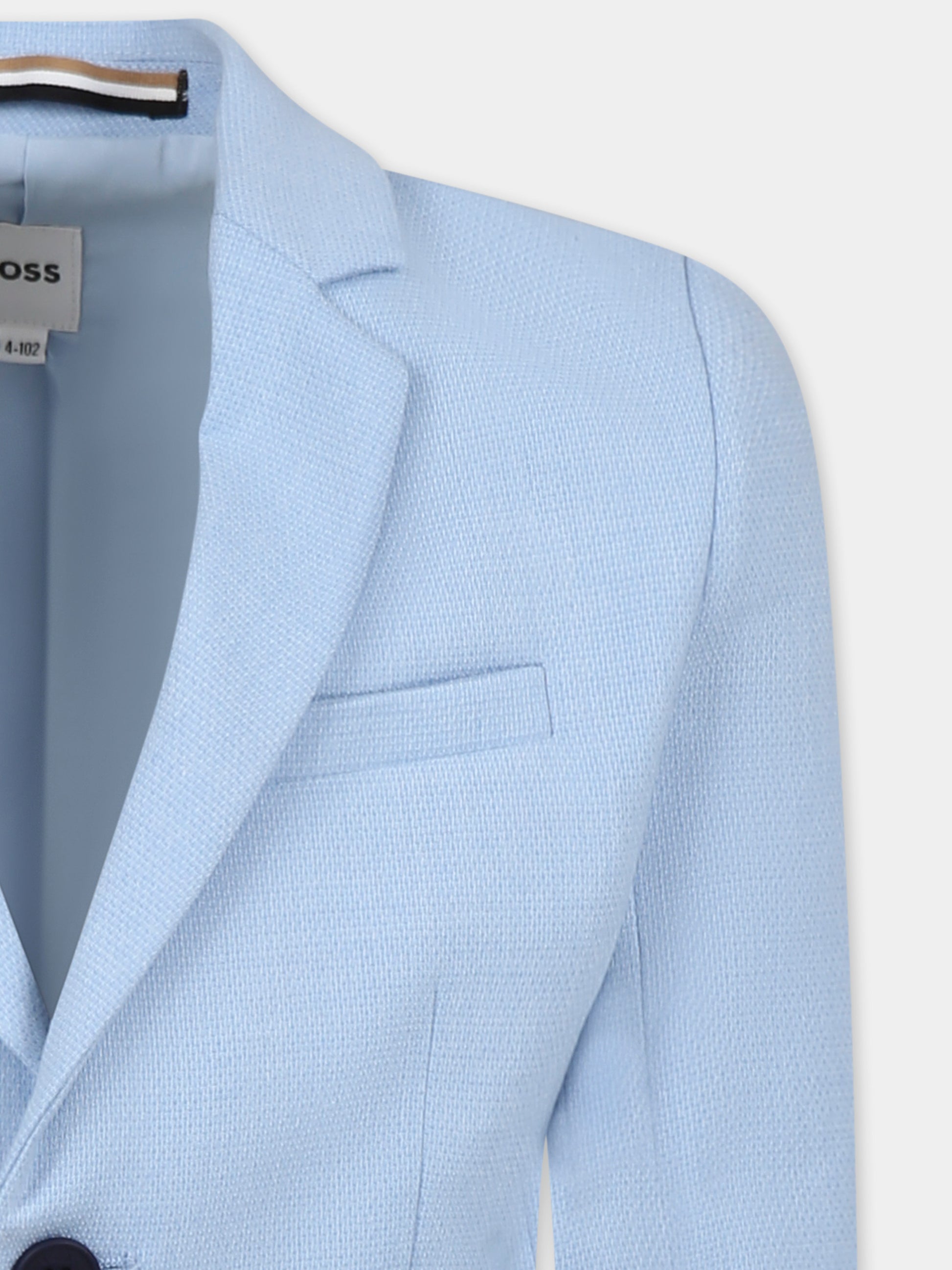 Giacca celeste per bambino,Boss,J52068 887