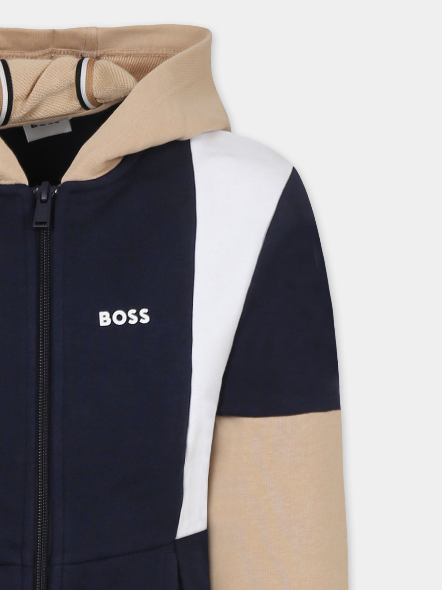 Completo blu per bambino con logo,Boss,J51966 849