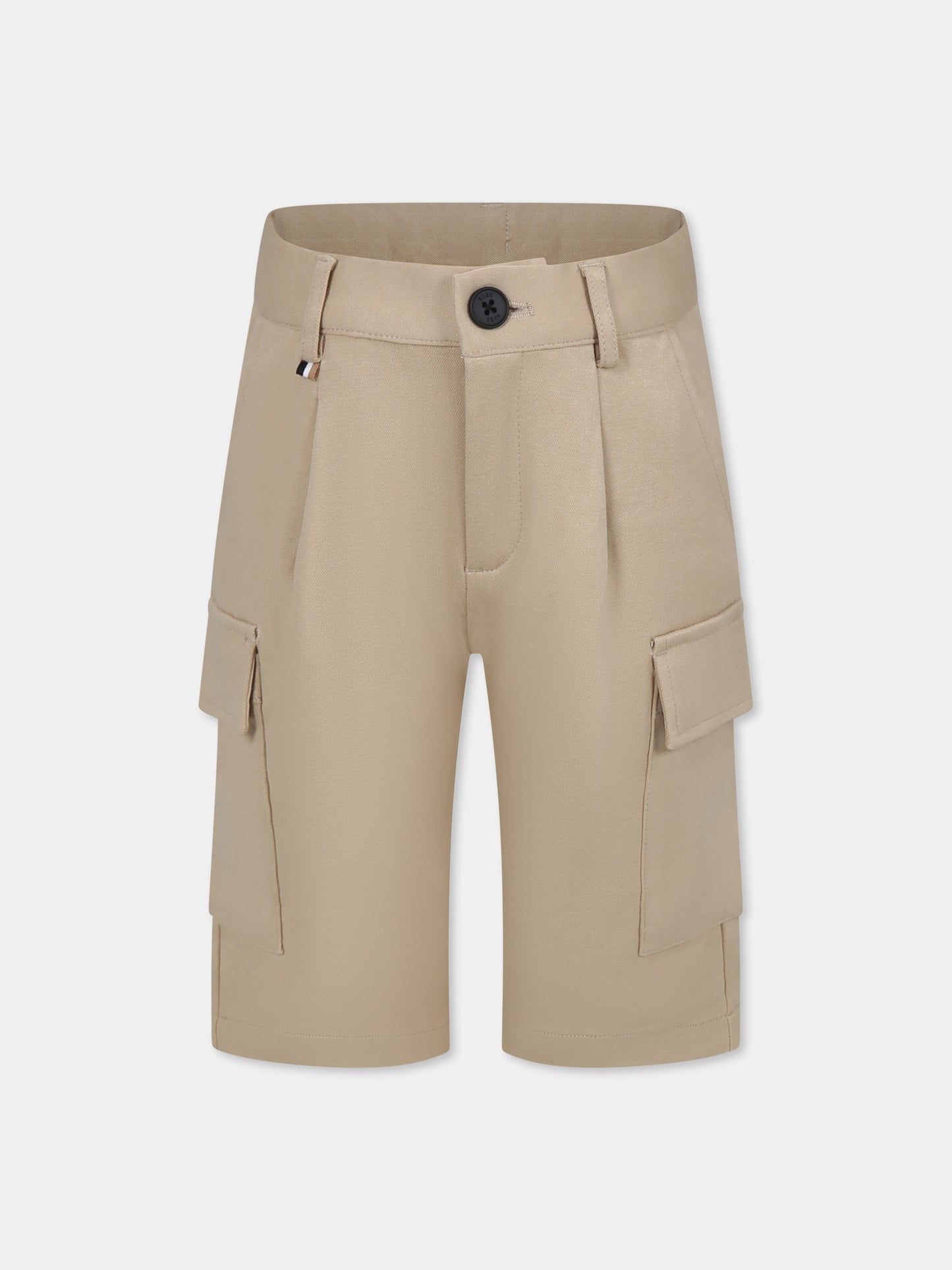 Shorts beige per bambino,Boss,J51996 249