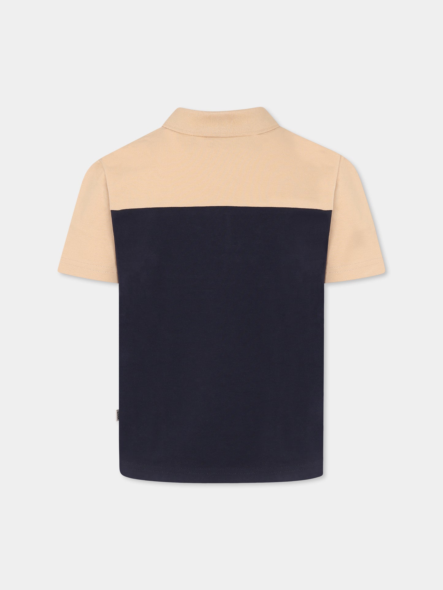 Polo blu per bambino con logo,Boss,J52016 849