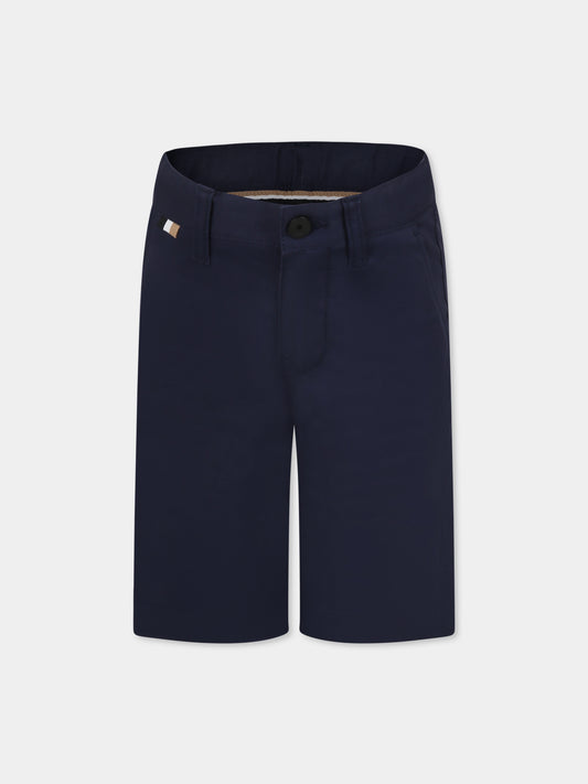 Shorts blu per bambino,Boss,J51990 849