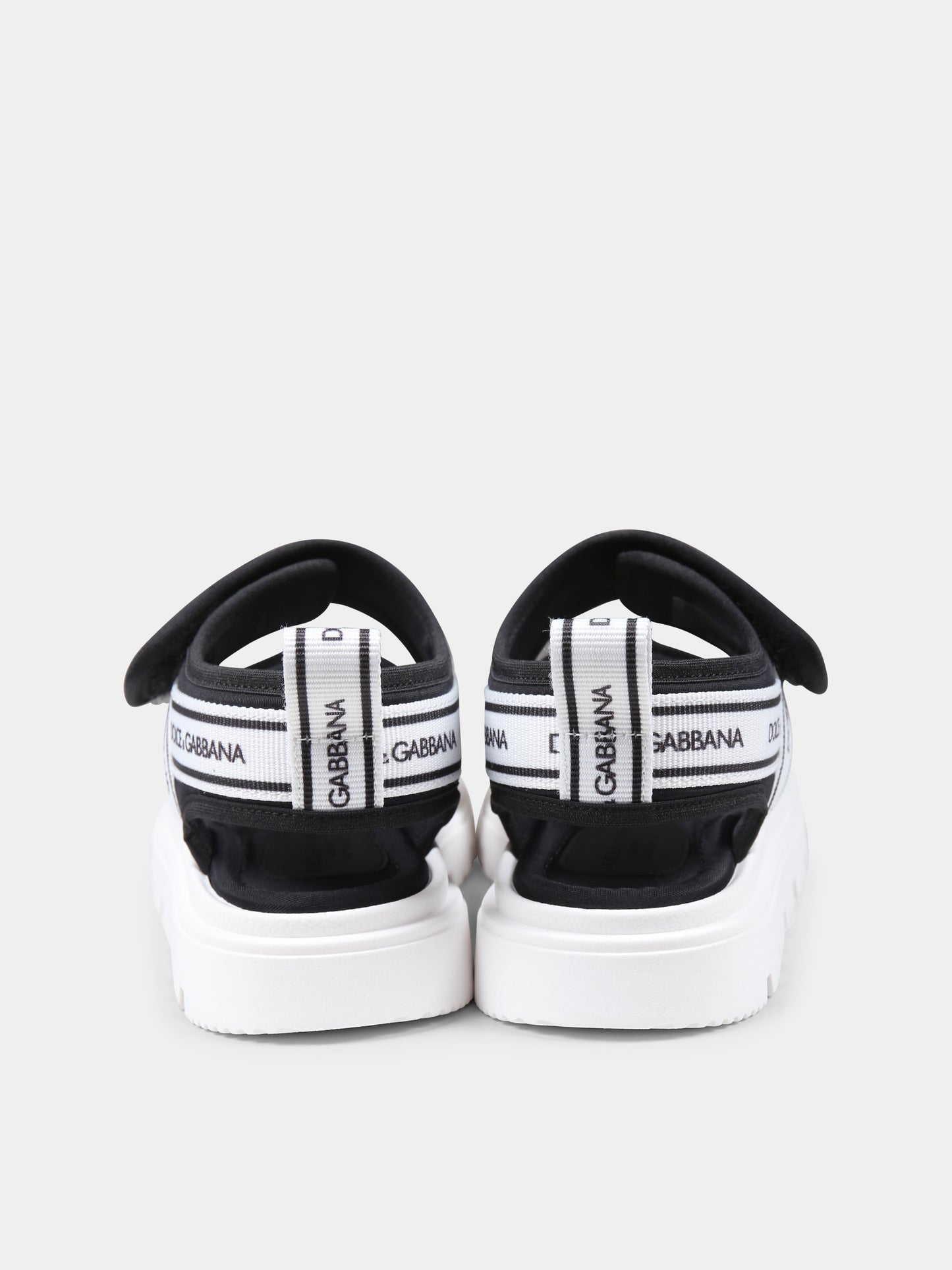 Sandali neri per bambini con logo,Dolce & Gabbana Kids,DA5249 AE928 89690