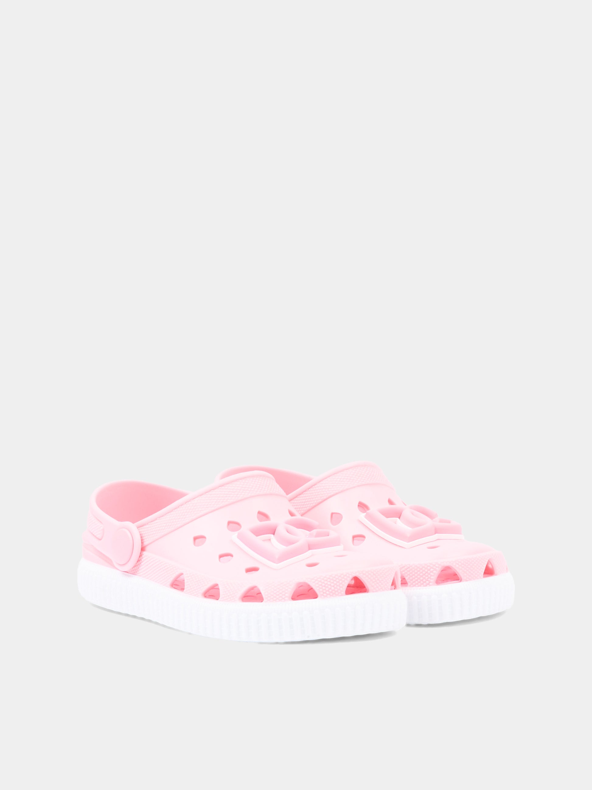 Sabot rosa per bambina con logo,Dolce & Gabbana Kids,DN0213 AT079 80400