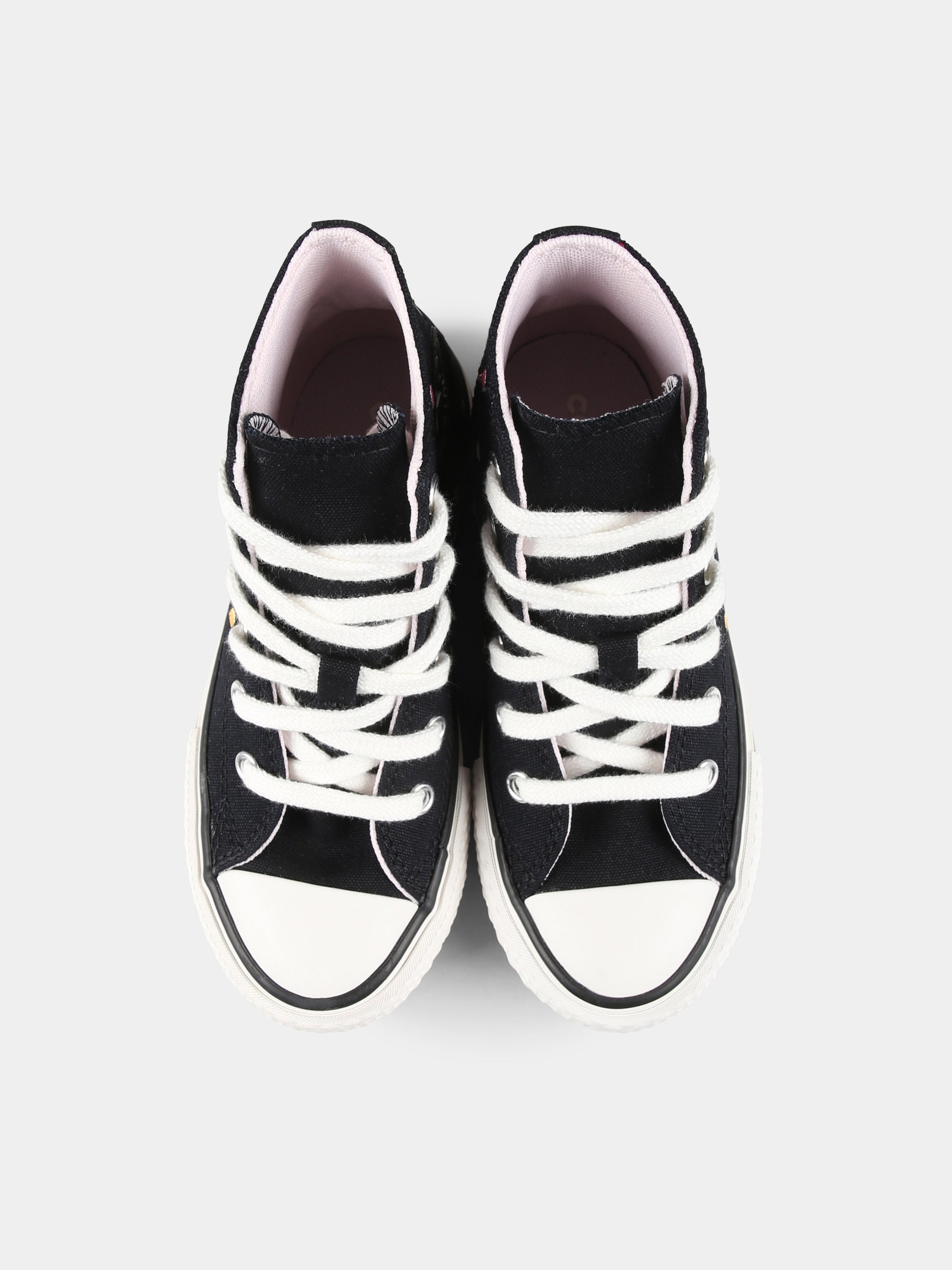 Sneakers Chuck Taylor All Star Eva Lift nere per bambina con pois,Converse,A12609C BLACK