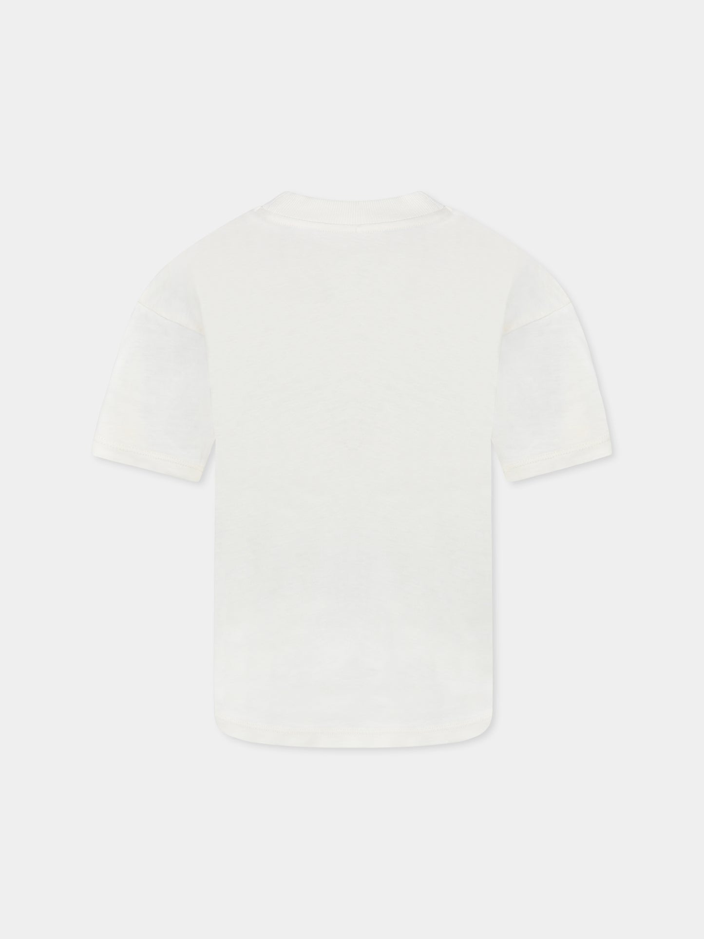 T-shirt avorio per bambini con pesce palla,Mini Rodini,2522012911