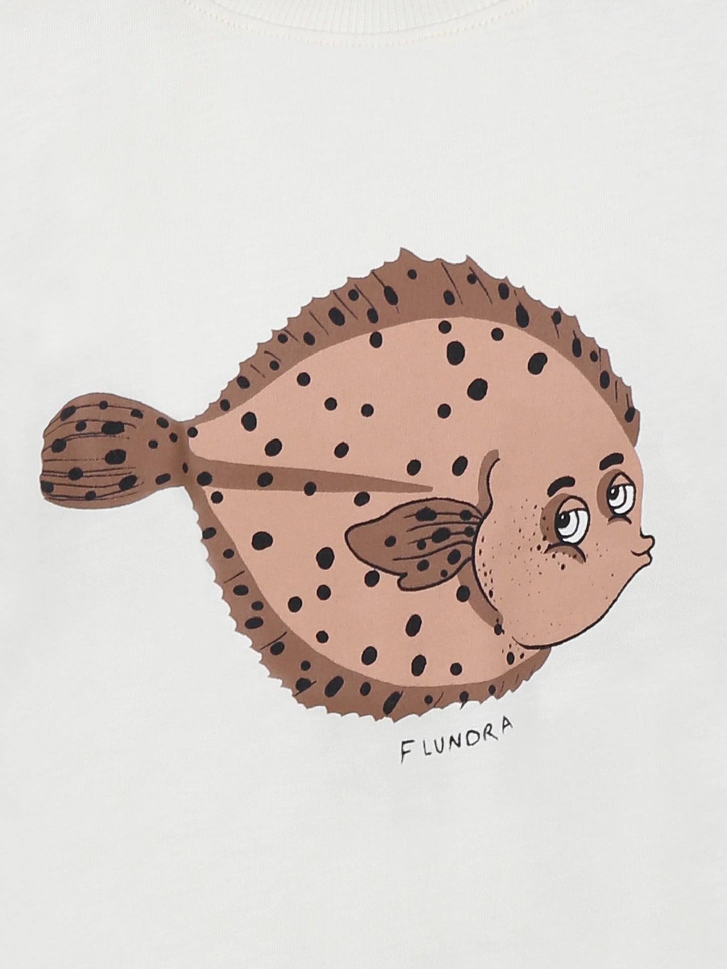 T-shirt avorio per bambini con pesce palla,Mini Rodini,2522012911