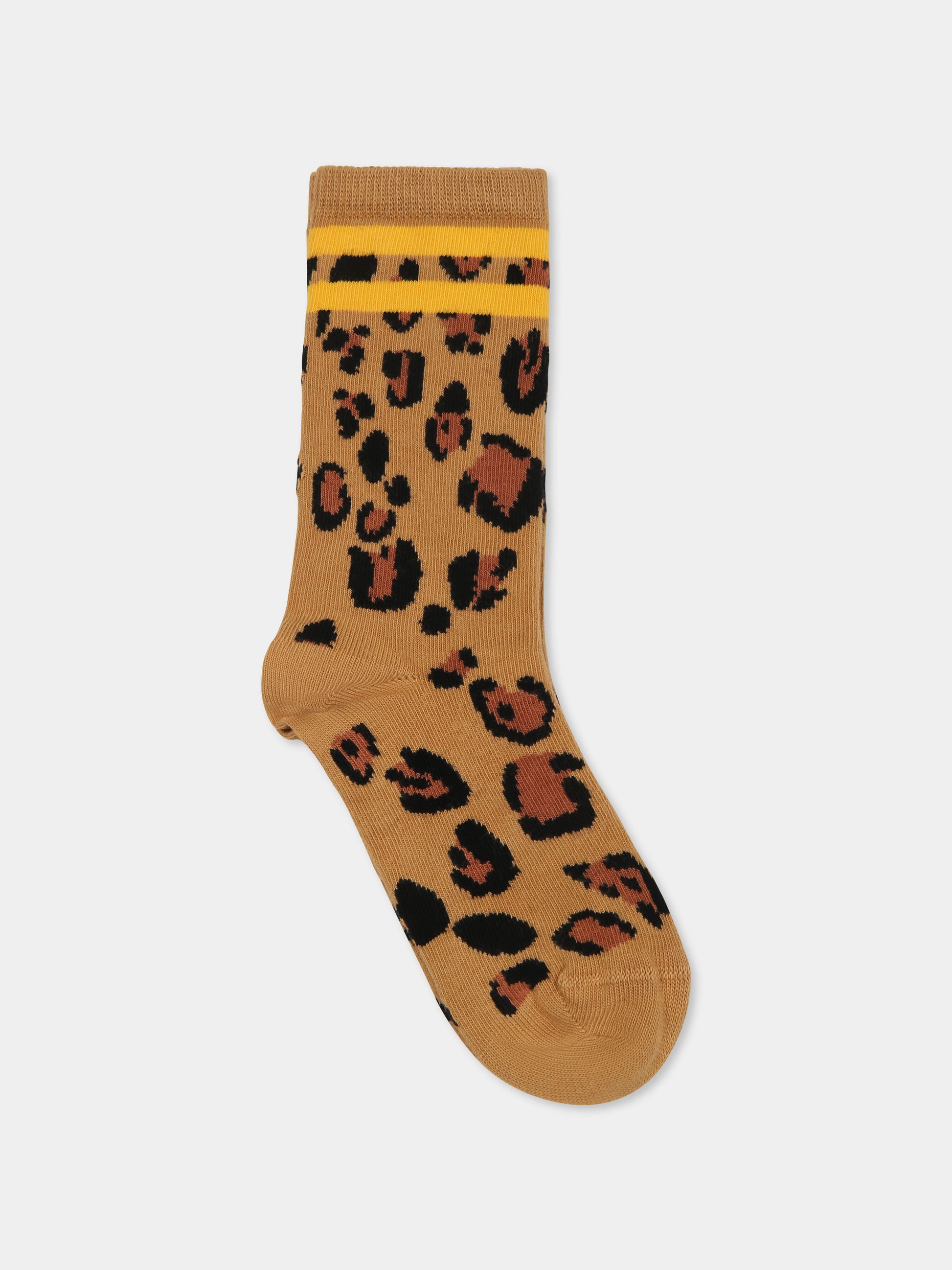 Set calzini multicolor per bambini con stampa maculata,Mini Rodini,1000015800