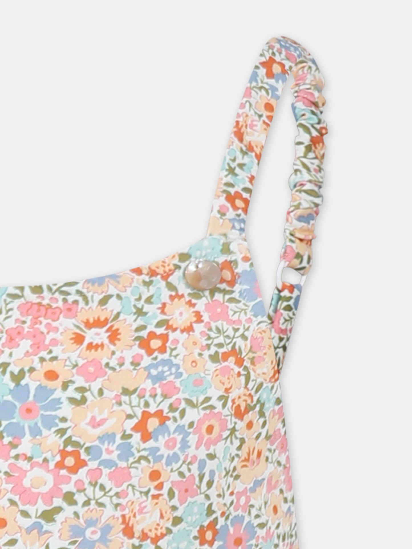 Costume intero multicolor per bambina con stampa floreale,Bonpoint,S05GSSK00006 525B