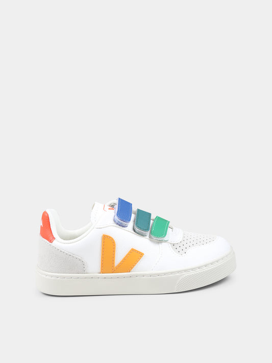 Sneakers bianche per bambini con logo,Veja,CV0520612C