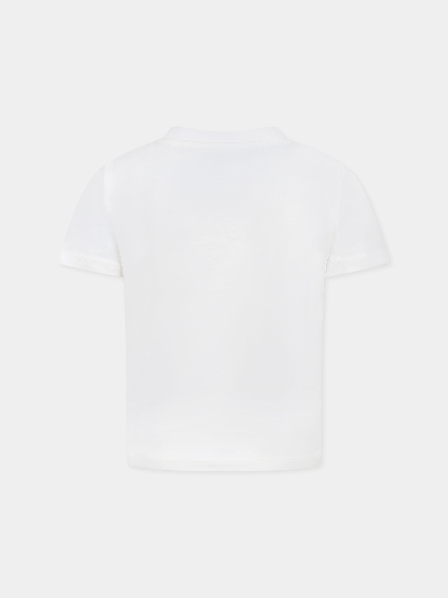 T-shirt avorio per bambini con logo,Kenzo Kids,K61142 117