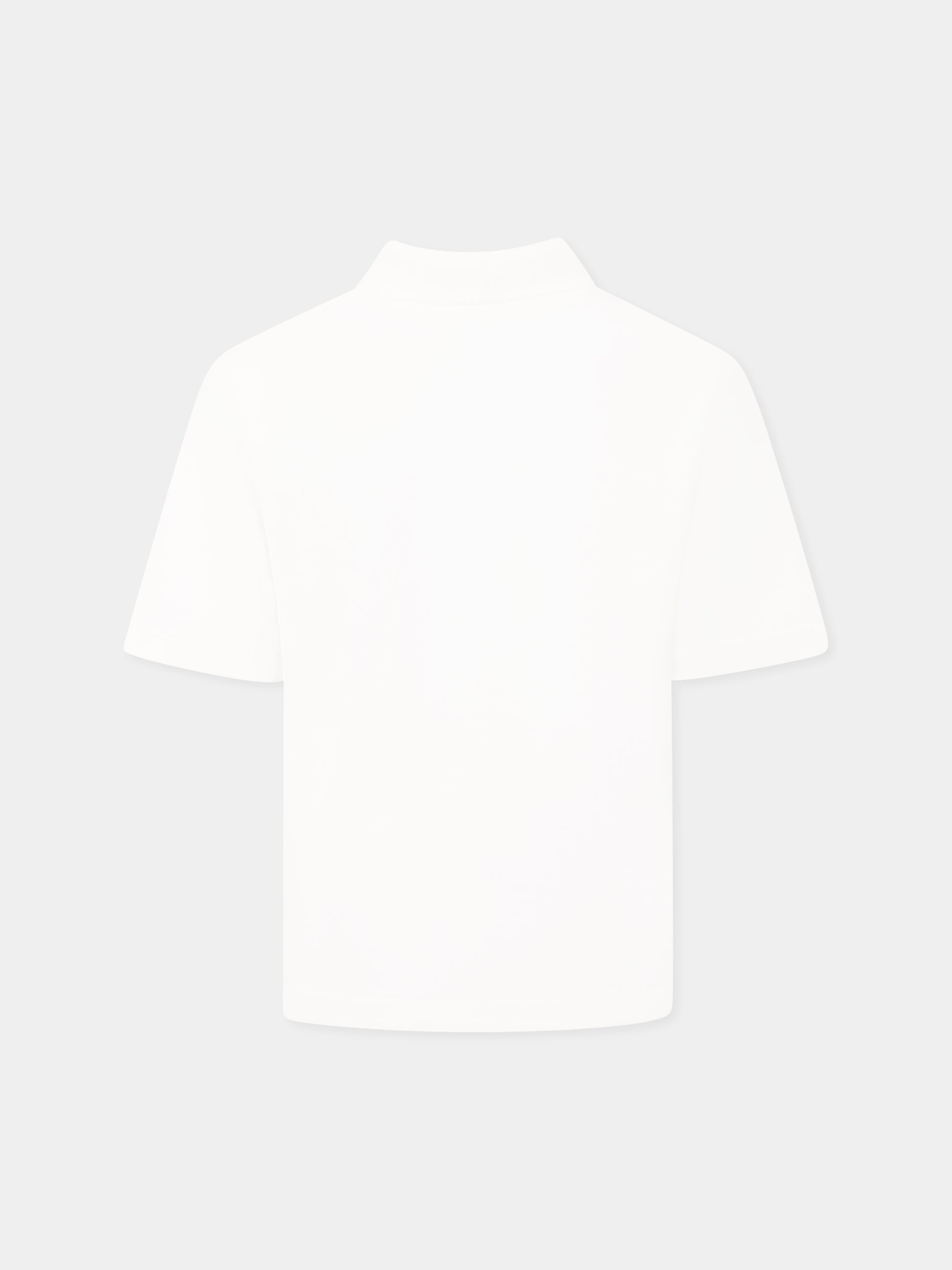 Polo avorio per bambino con logo,Kenzo Kids,K61105 117