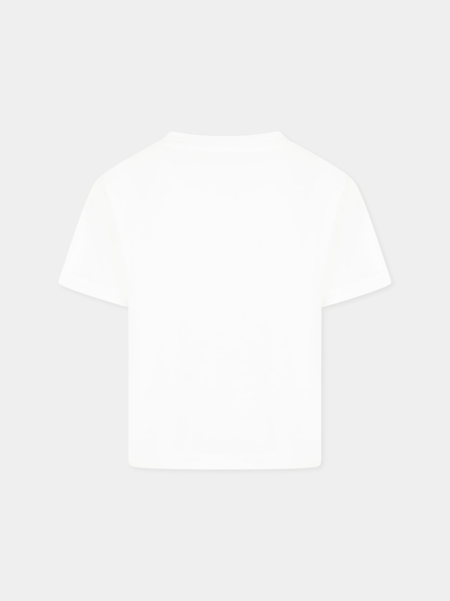 White t-shirt for kids with logo