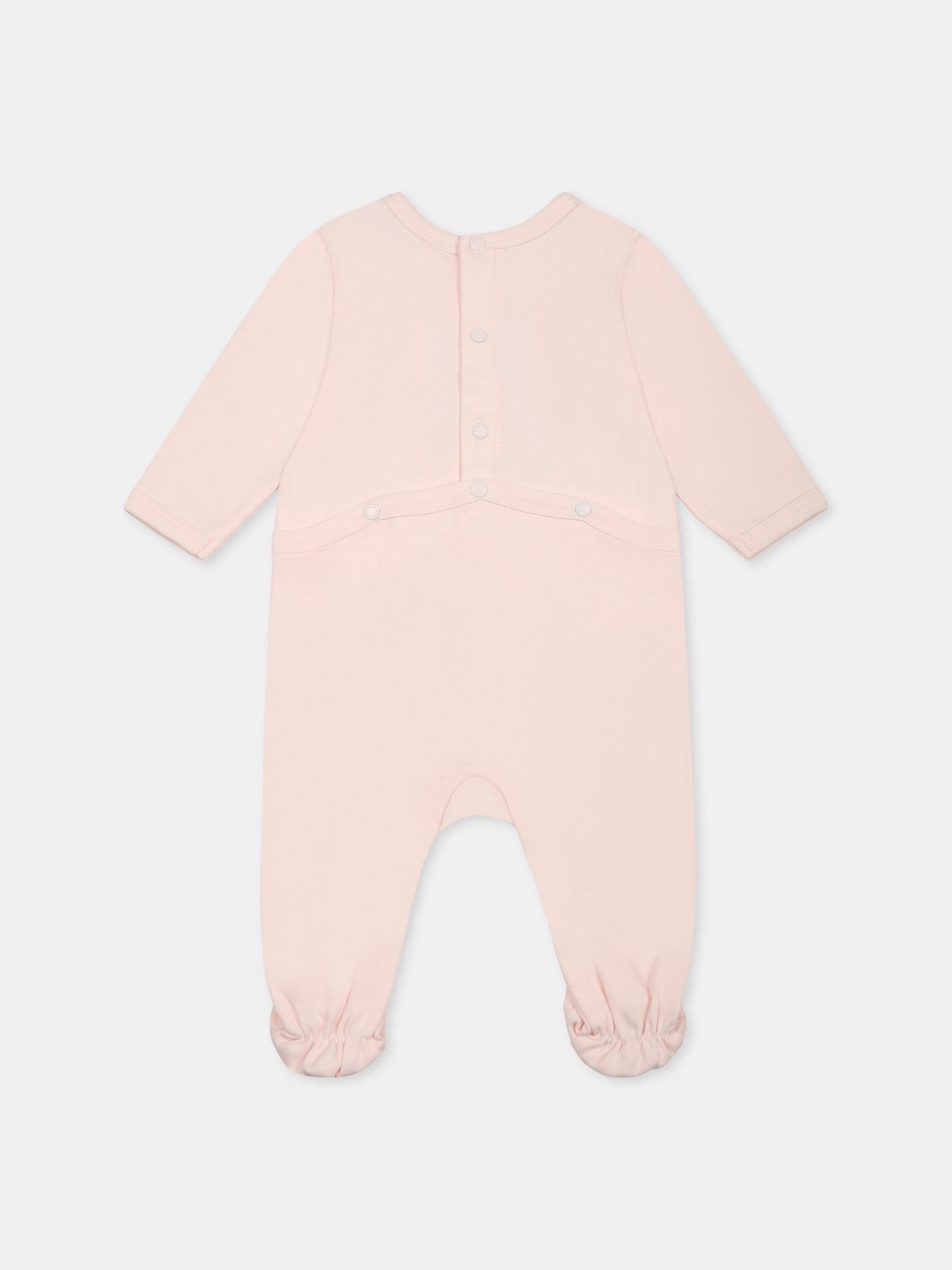 Set tutine rosa per neonata con Boke Flower e logo,Kenzo Kids,K60867 47R