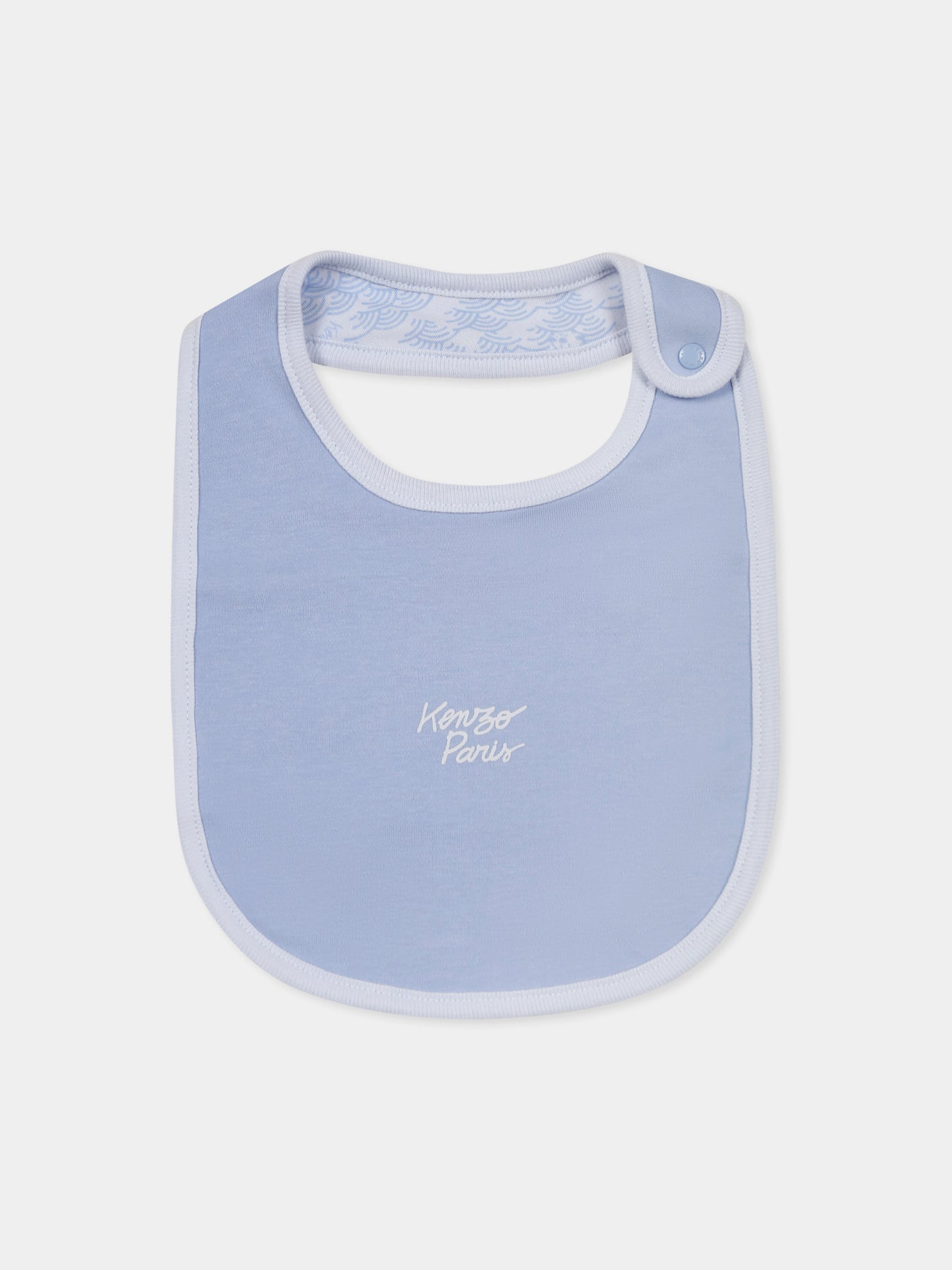 Set tutina celeste per neonato con stampa giungla,Kenzo Kids,K60863 771