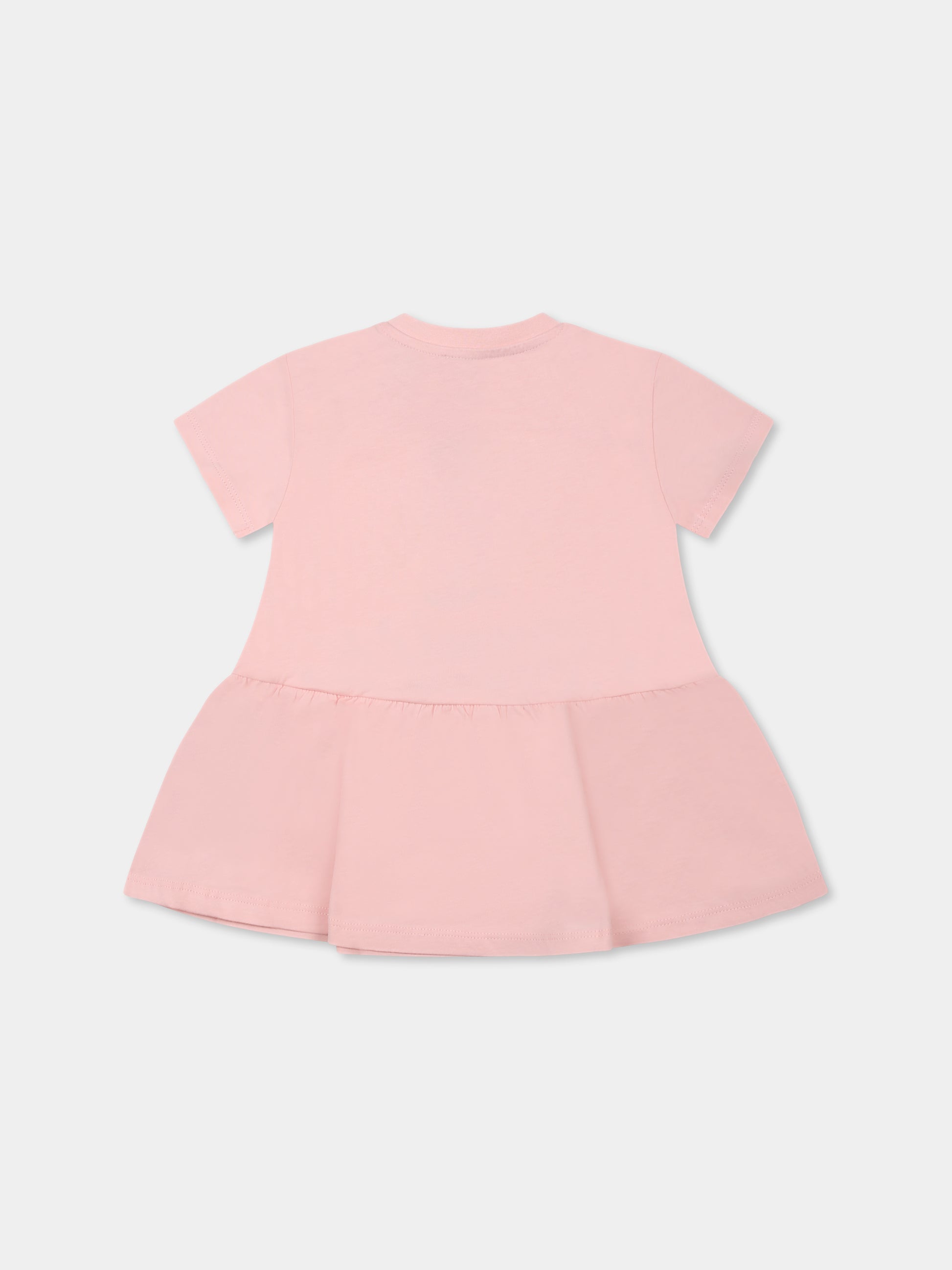 Vestito rosa per neonata con Boke Flower,Kenzo Kids,K60941 45Z