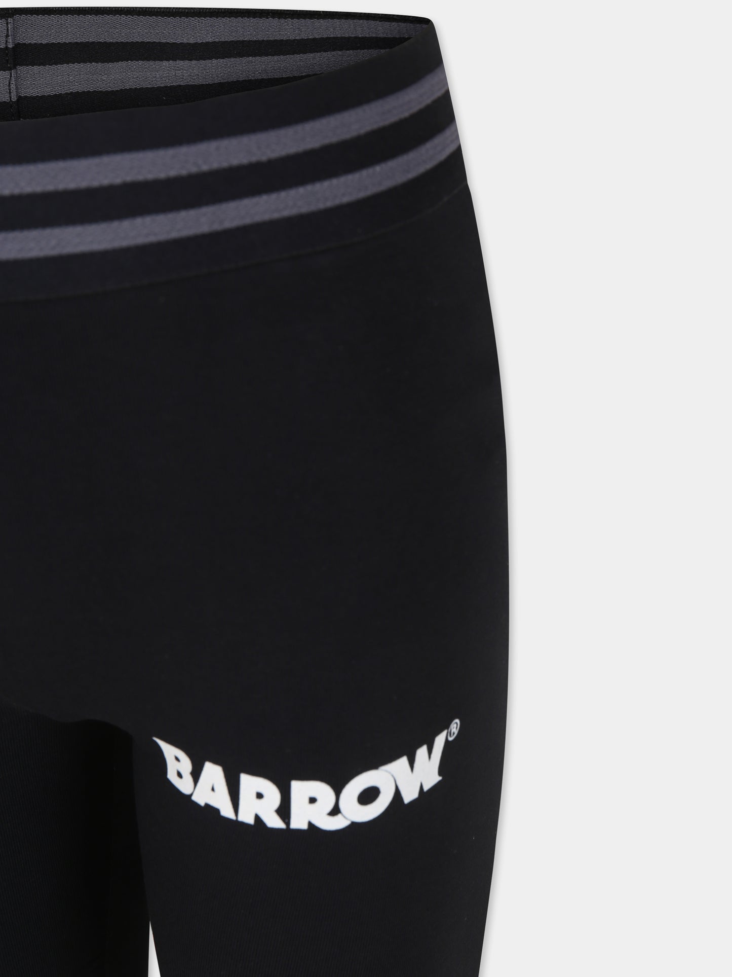 Shorts neri per bambina con smile,Barrow,S4BKJGCI107 110