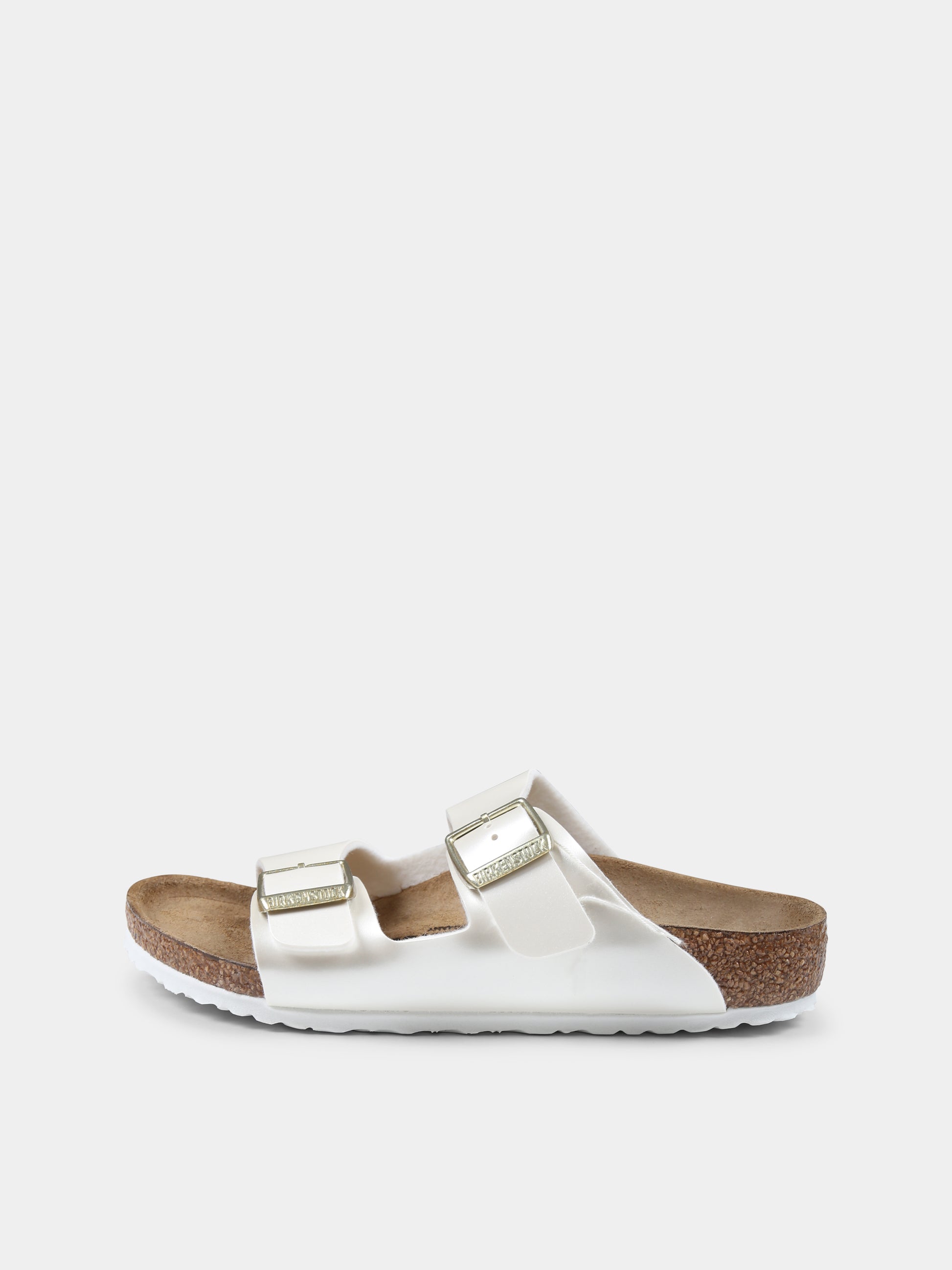 Sandali Arizona bianchi per bambina,Birkenstock,1029456 ARIZONA