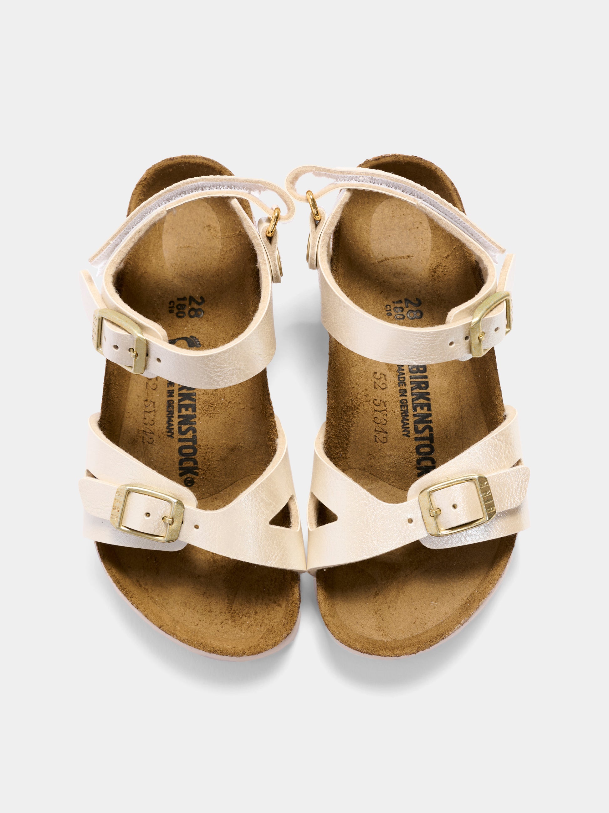Sandali bianchi Milano per bambina,Birkenstock,1029570 RIO