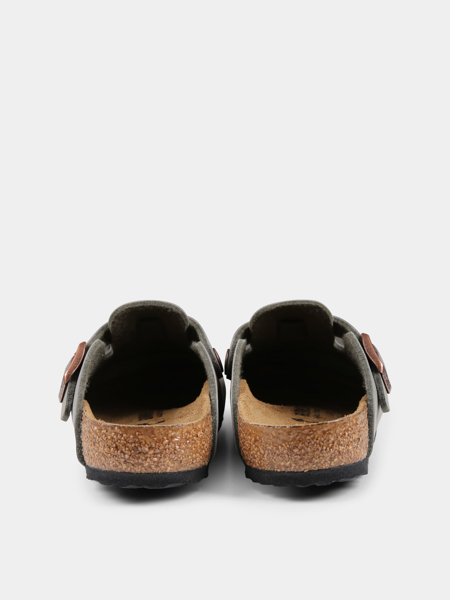 Sabot verdi Boston Kids per bambini con logo nero,Birkenstock,1029357 BOSTON