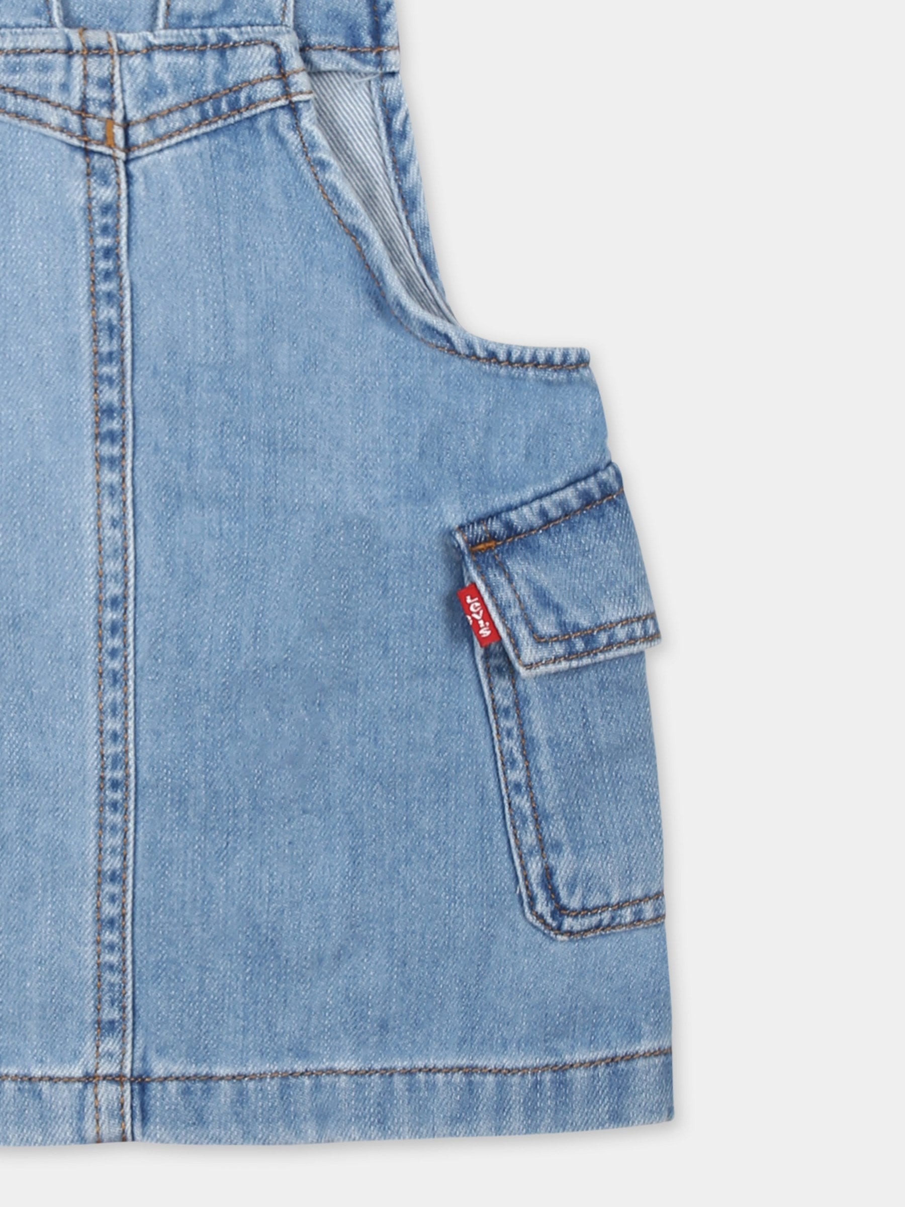 Salopette denim per neonata,Levi's Kids,M257 L9V