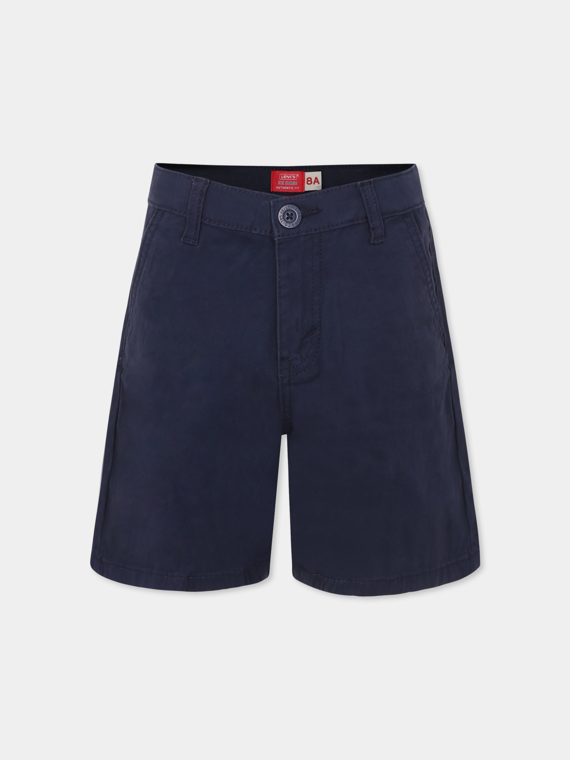 Shorts blu per bambino,Levi's Kids,M375 C8D