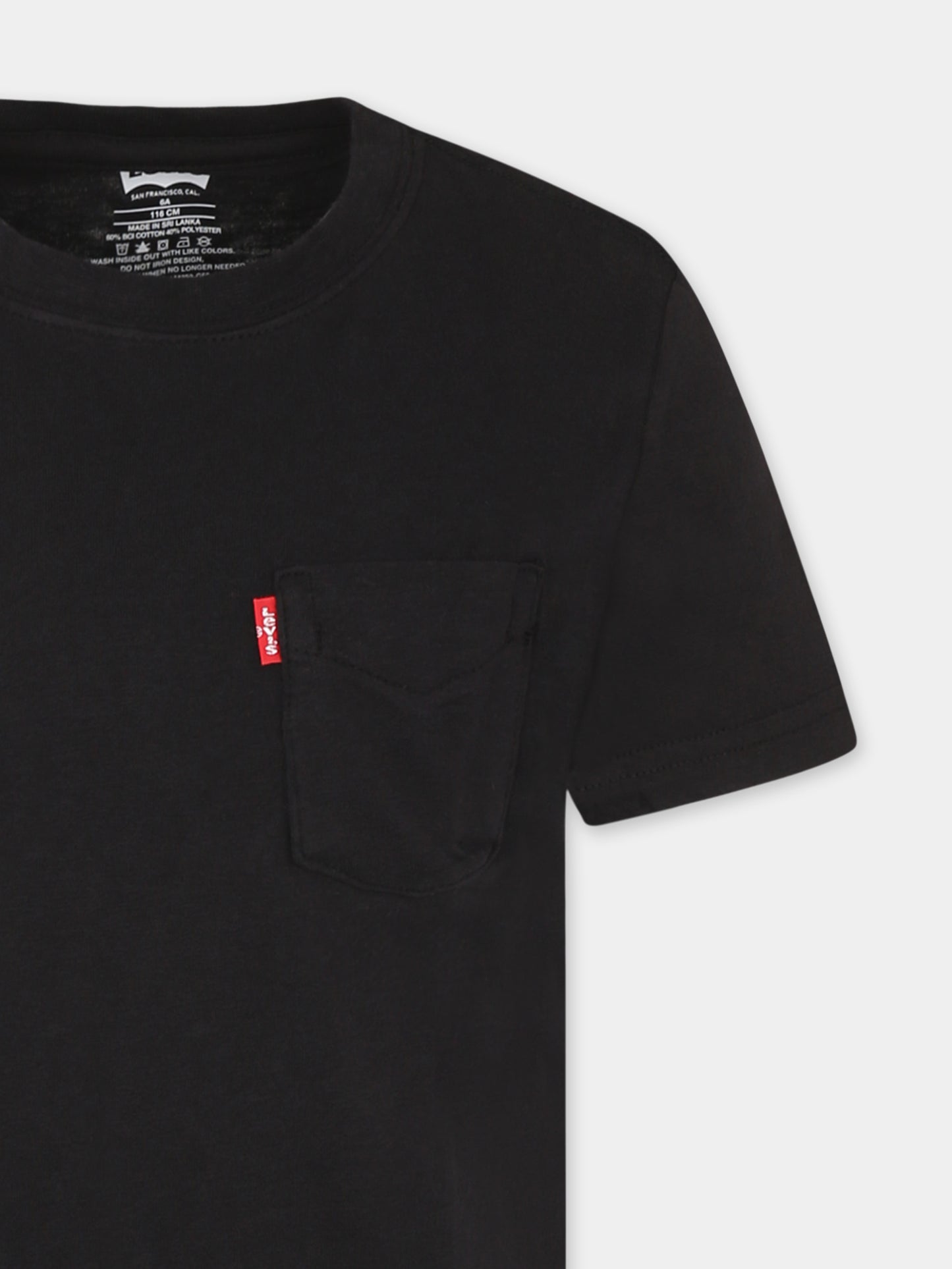 T-shirt nera per bambino,Levi's Kids,M359 G52