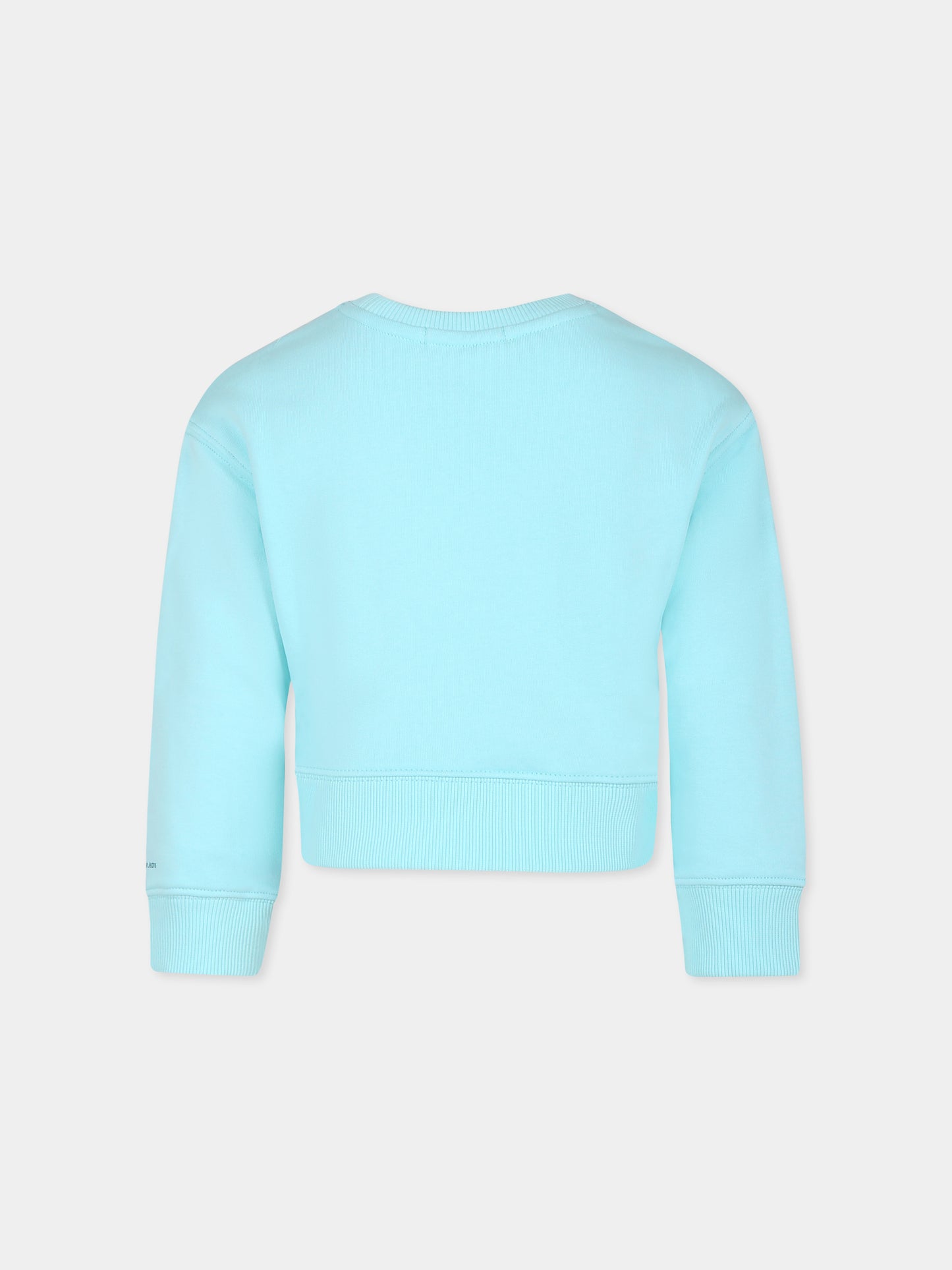 Felpa celeste per bambini con logo,Calvin Klein Kids,24SCKIG0IG02423 CCP