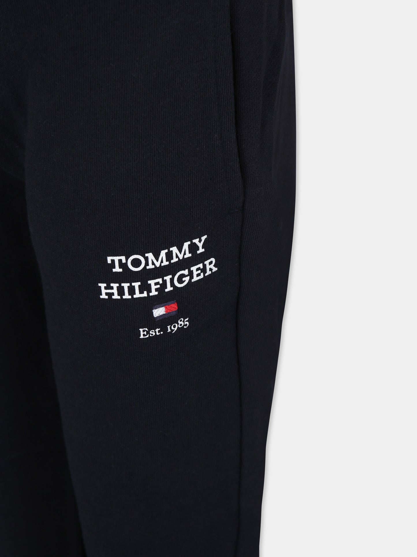 Pantaloni blu per bambino con logo,Tommy Hilfiger Junior,23FTHKB0KB08697 DW5