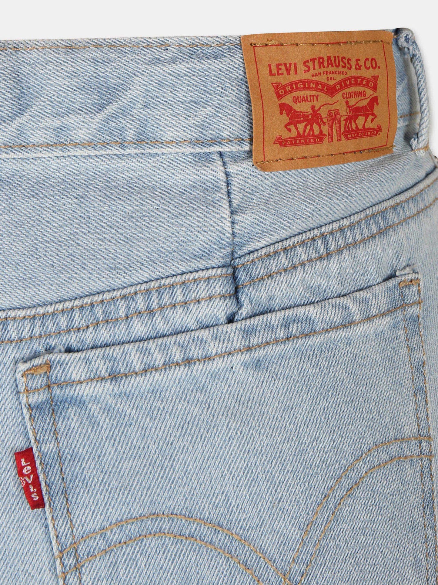 Jeans blu per bambina con logo,Levi's Kids,24SLK4EK102 L7V