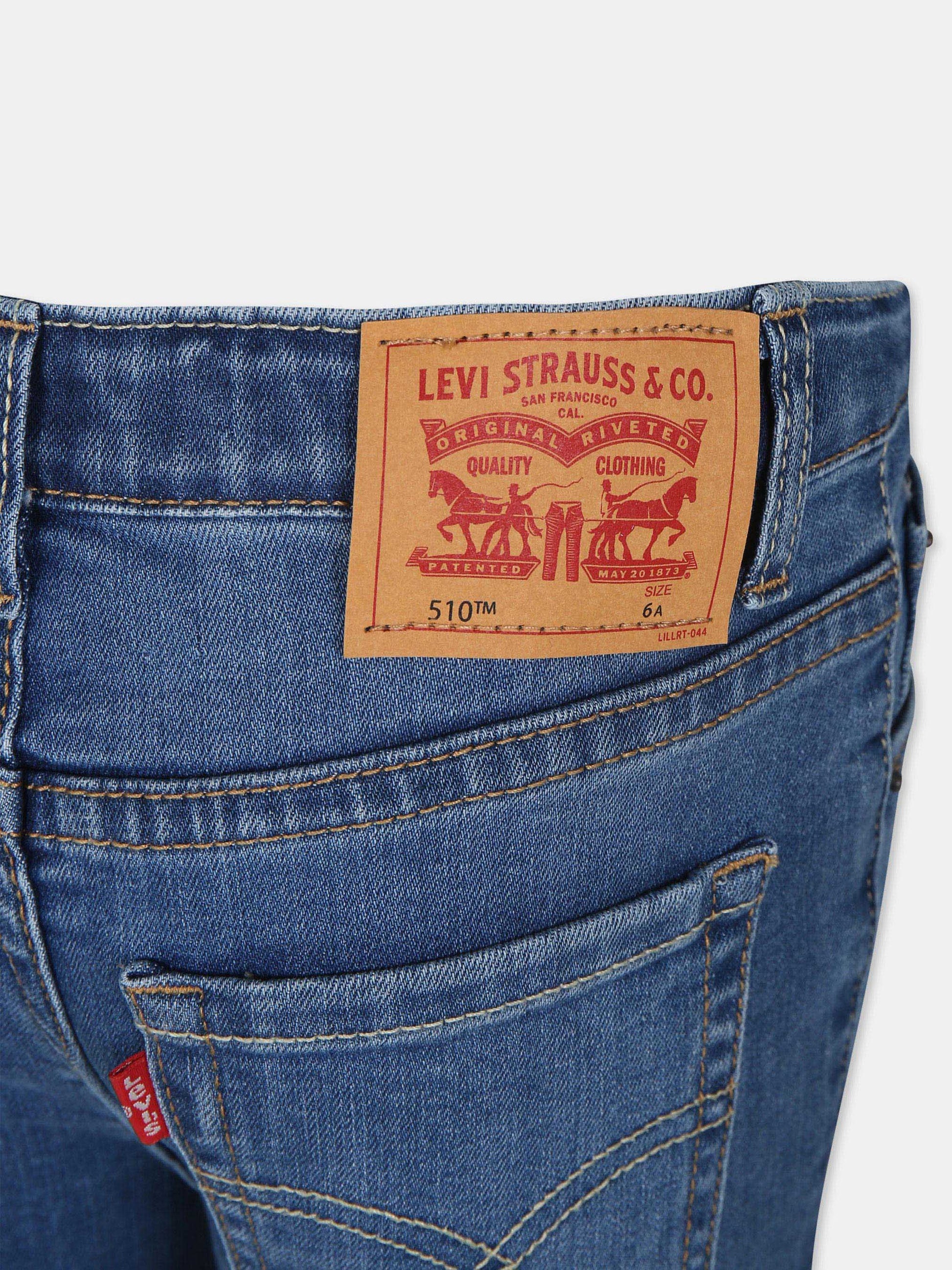 Jeans 510 blu per bambino con logo,Levi's Kids,24SLK8EC758 M8R